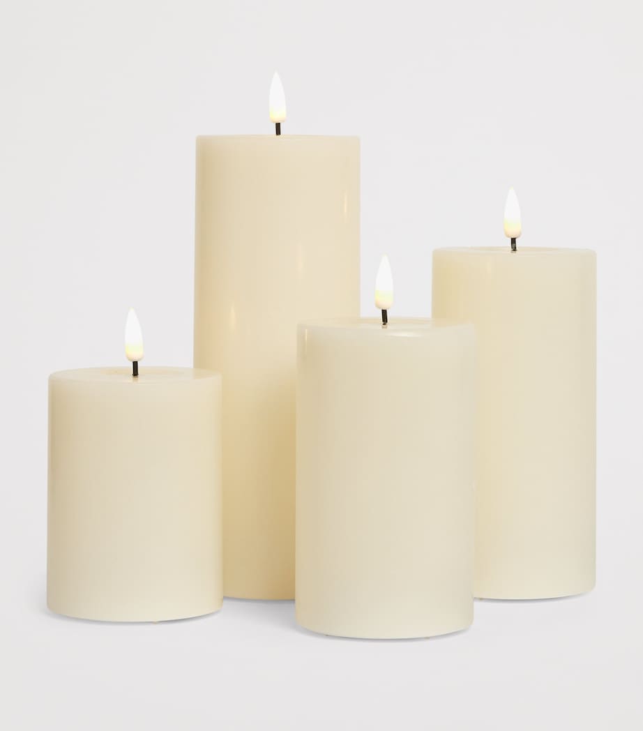 LED Candle Gift Box with Remote (Set of 4) CREAM Image 2