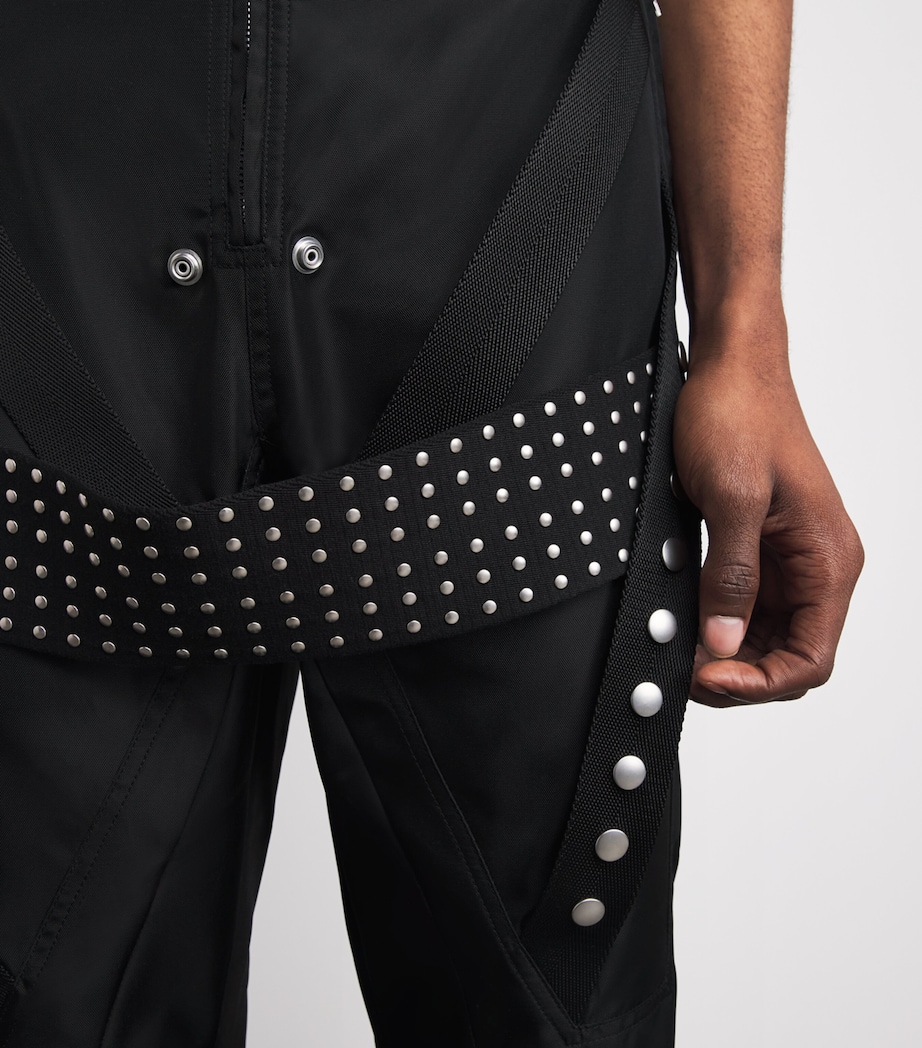 Rick Owens Mens Megastrapped Moto Trousers Black Image 3
