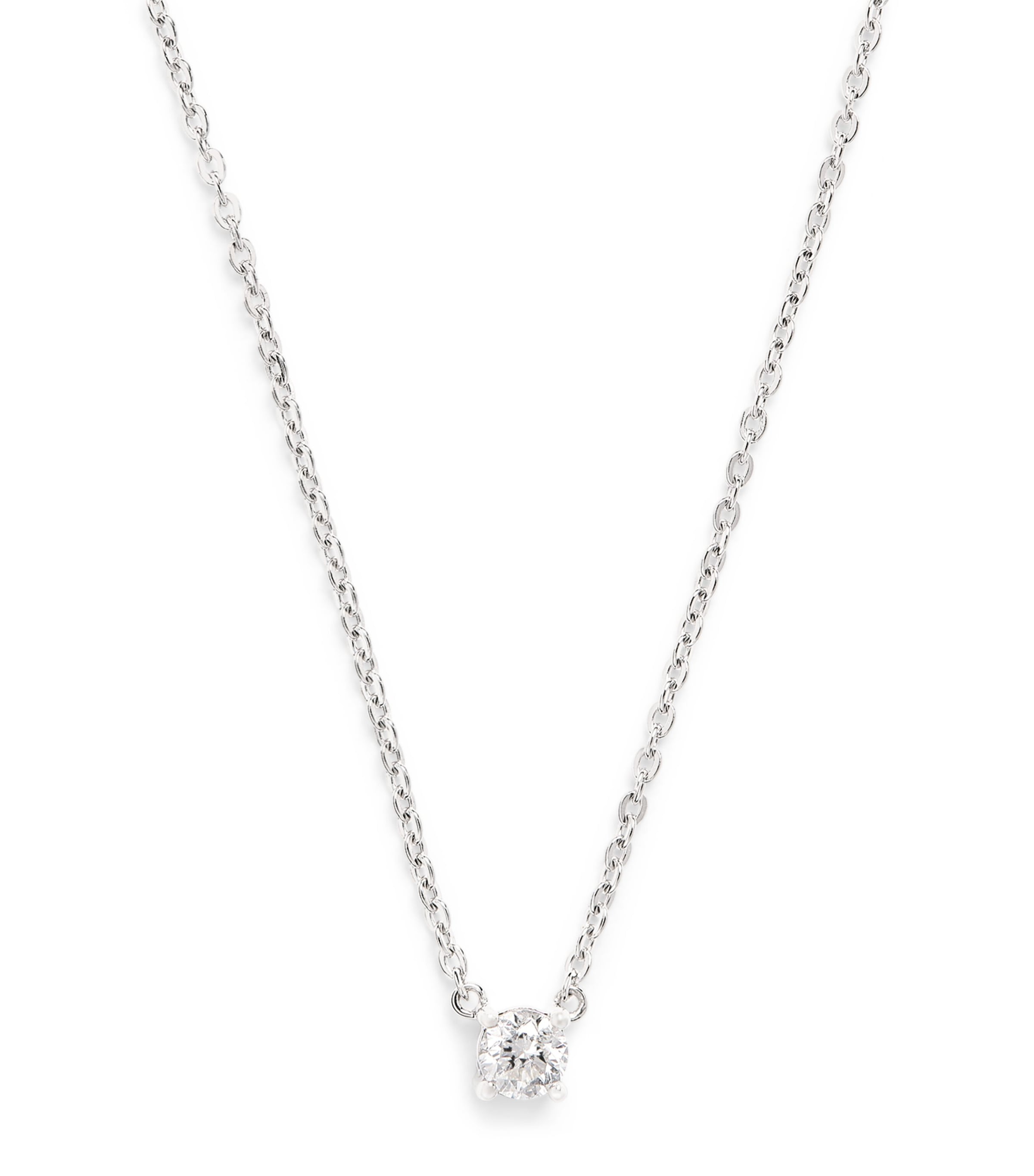 White Gold and Diamond Pendant Necklace (0.25ct) WHITE GOLD Image 1