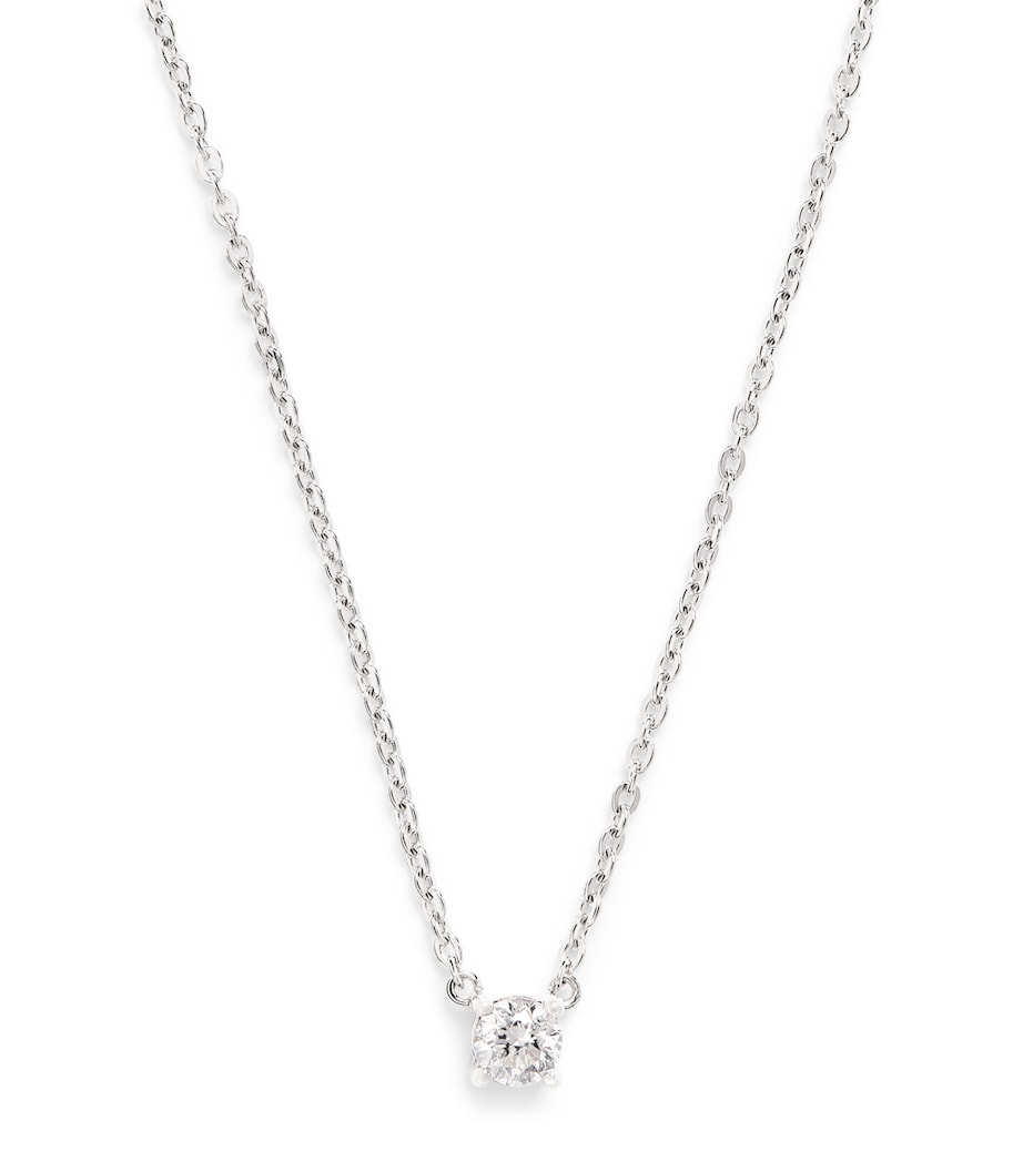 White Gold and Diamond Pendant Necklace (0.25ct) WHITE GOLD Image 1