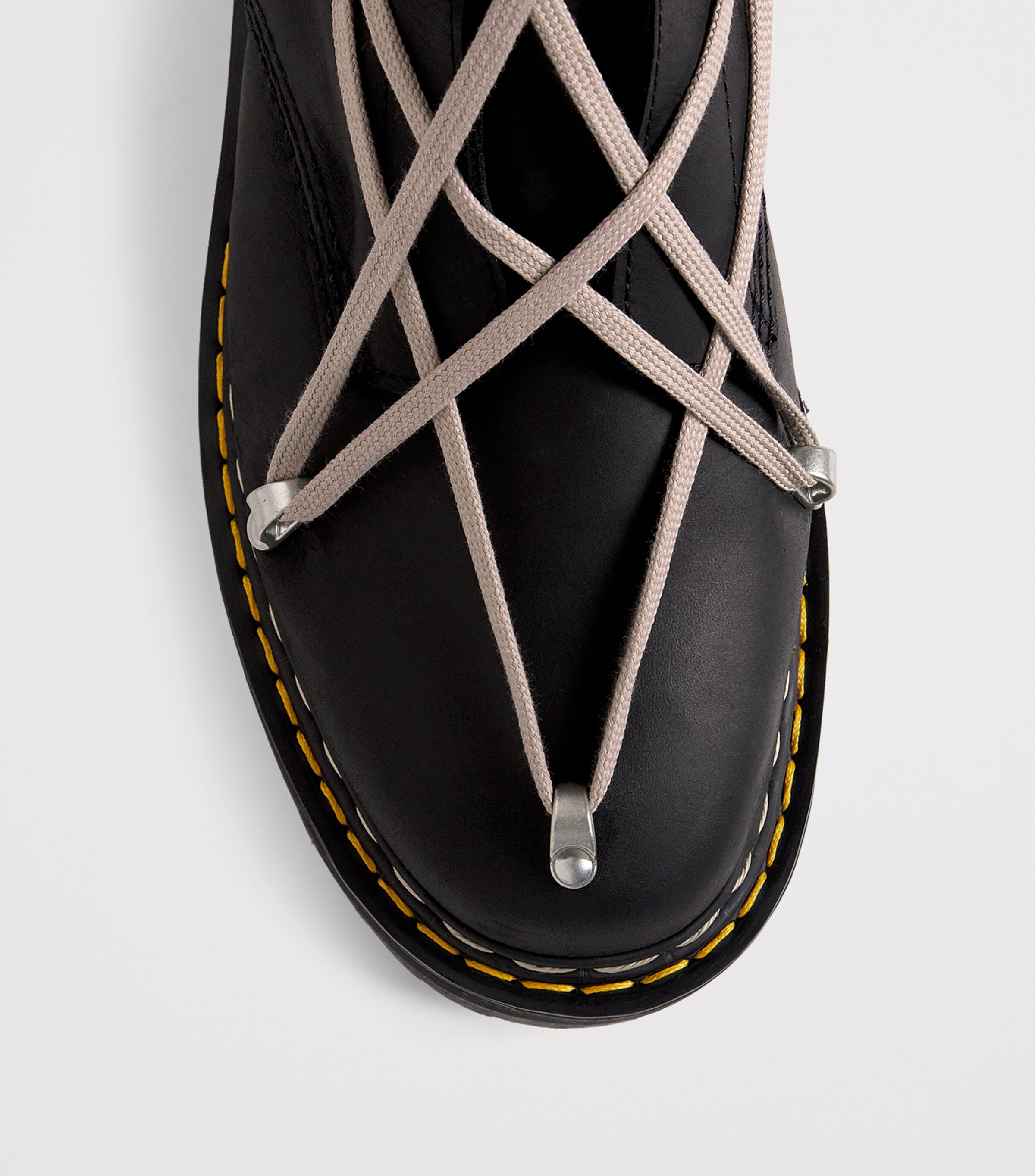 Rick Owens Rick Owens x Dr. Martens Leather Pentacle Boots Black Image 5