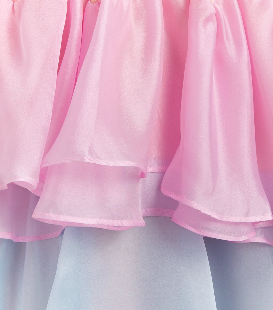 Bardot Junior Tiered Loreta Dress (4-14 Years) Peach Image 3