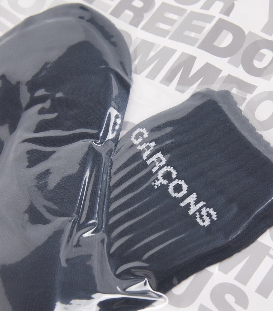 Cotton-Blend Logo Socks BLACK Image 2