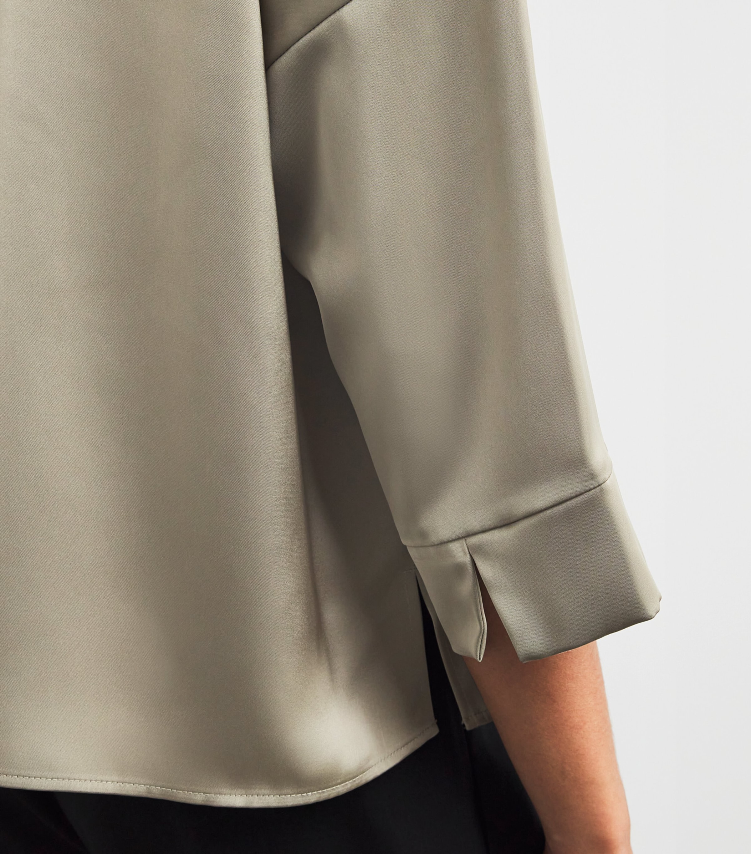 Satin Long-Sleeve Shirt SAGE Image 6