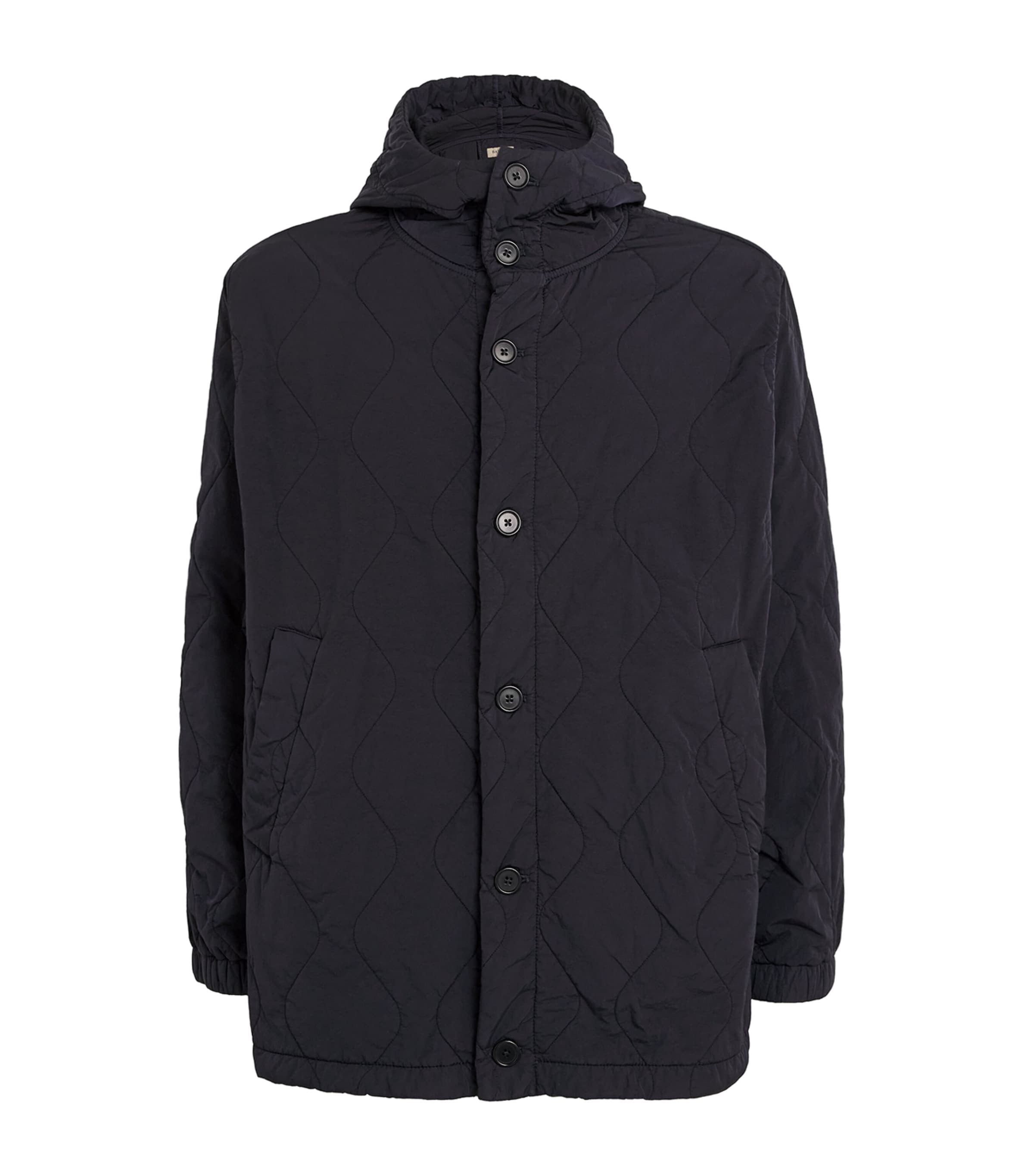 Barena Venezia Quilted Parka In Navy