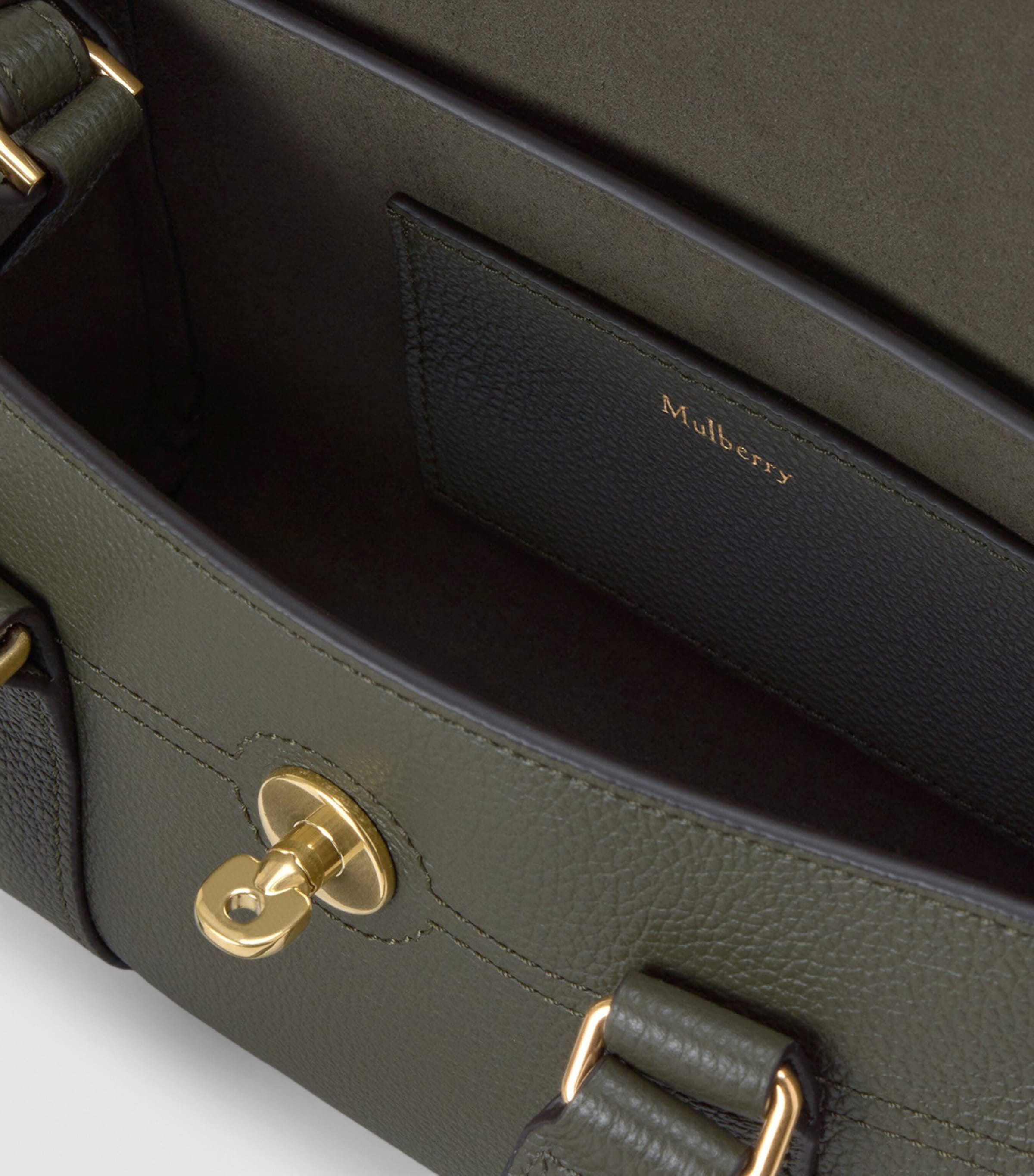 Mini Leather Bayswater Top-Handle Bag JUNIPER GREEN Image 5