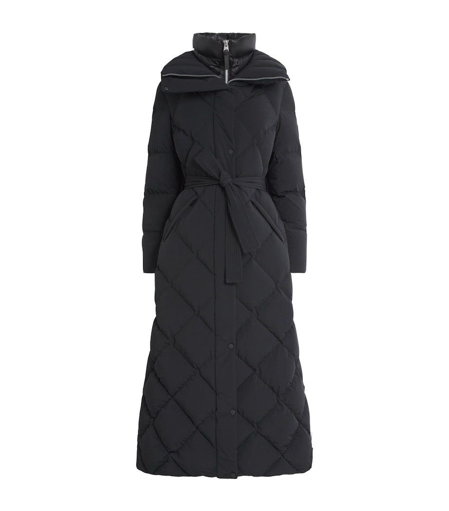 Quilted Layered Laurella Puffer Coat C0001 BLACK Image 1