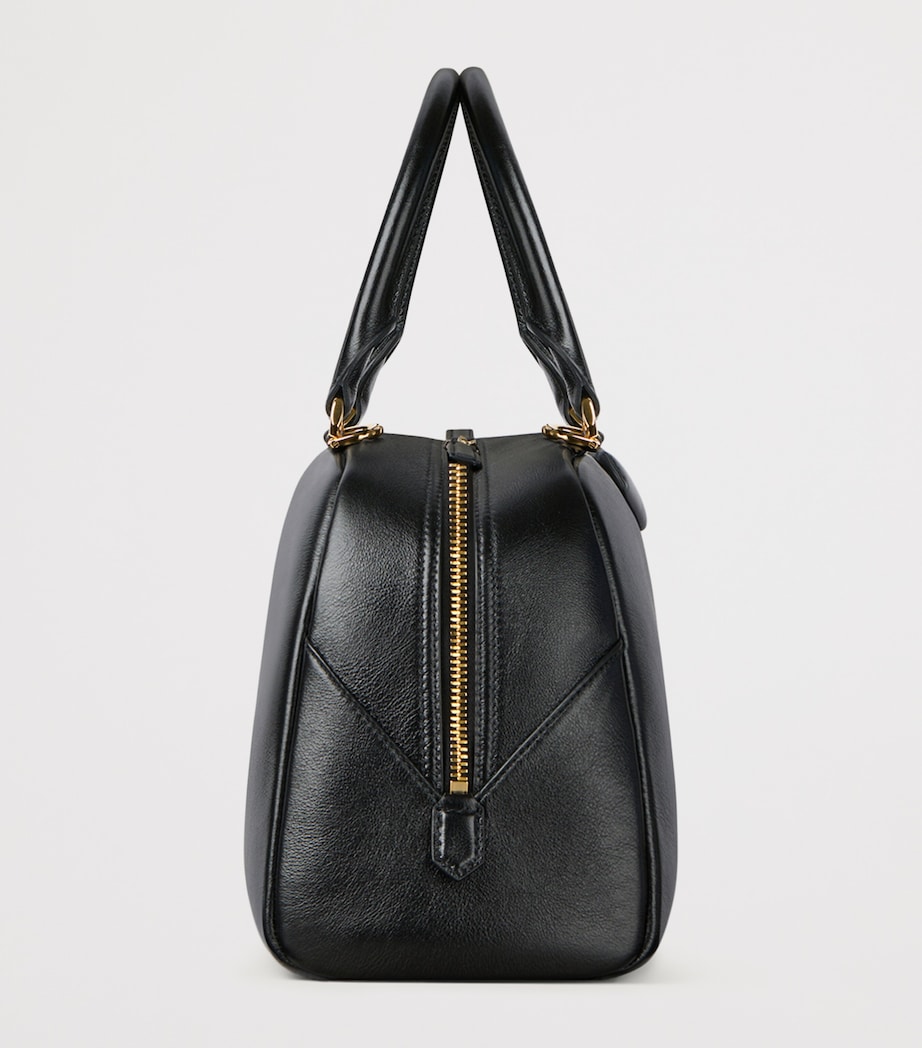 Leather Antigona Cube East-West Top-Handle Bag BLACK Image 3