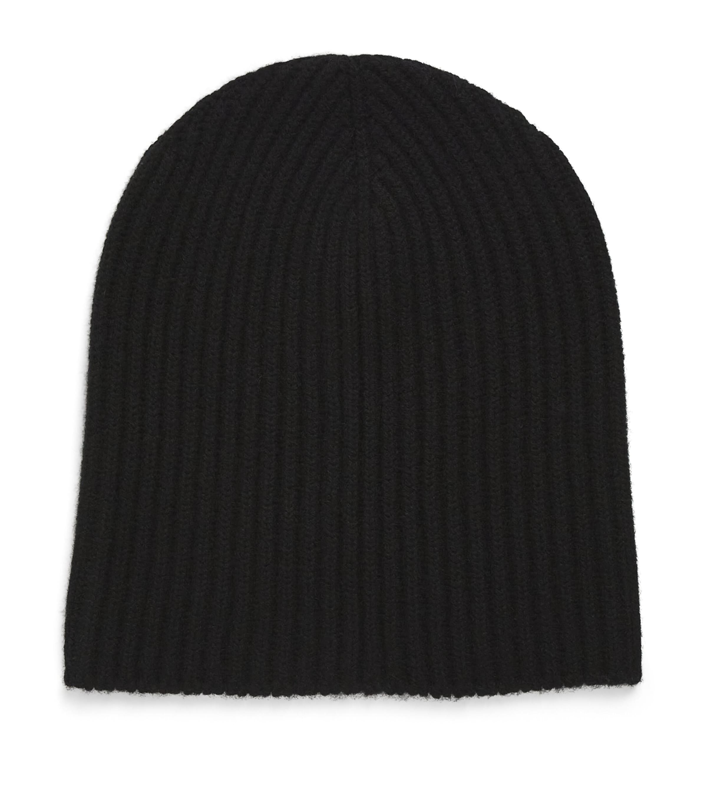 Shop Begg X Co Cashmere Ribbed Beanie In Black