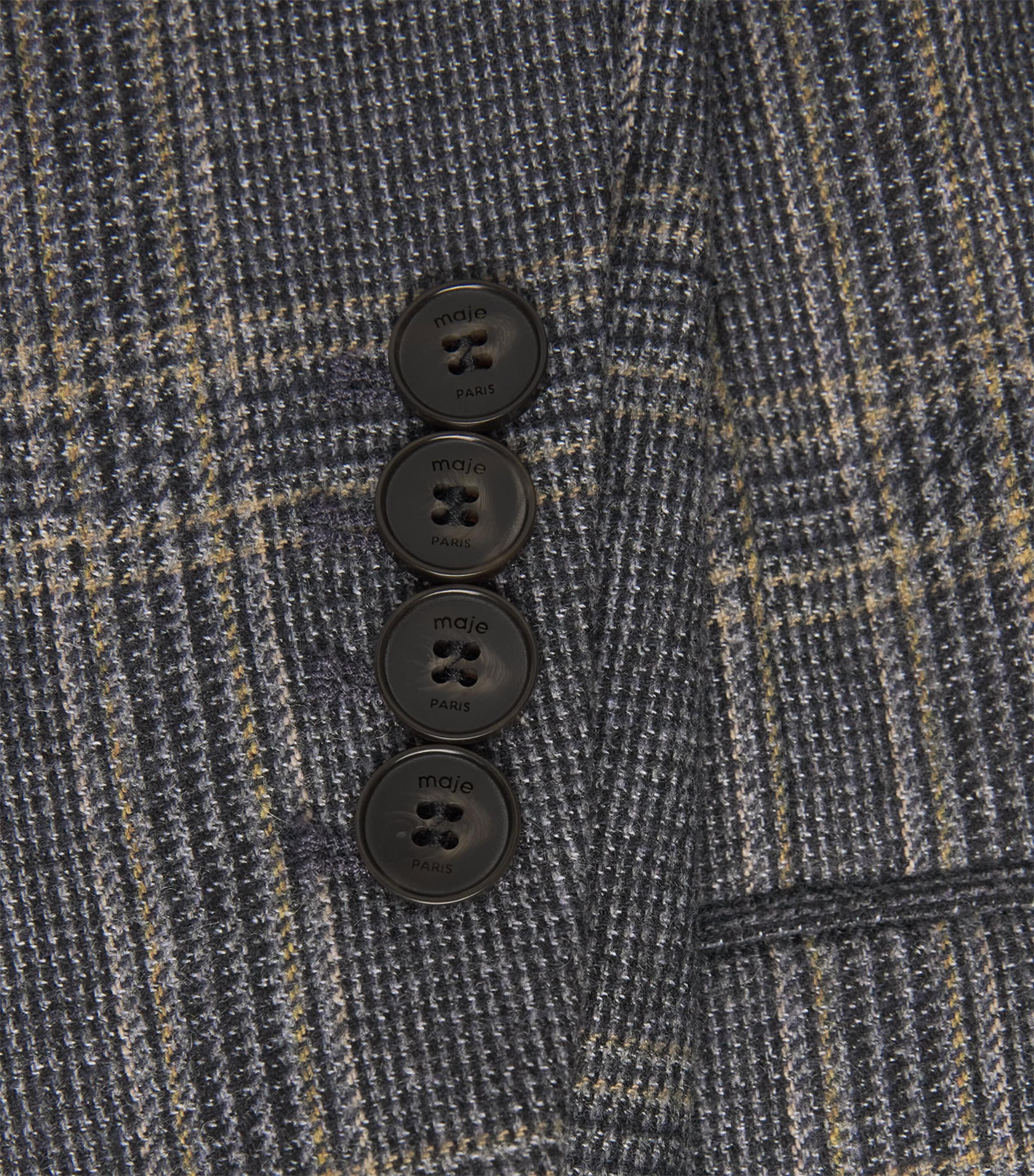 Belted Single-Breasted Blazer GREY Image 5