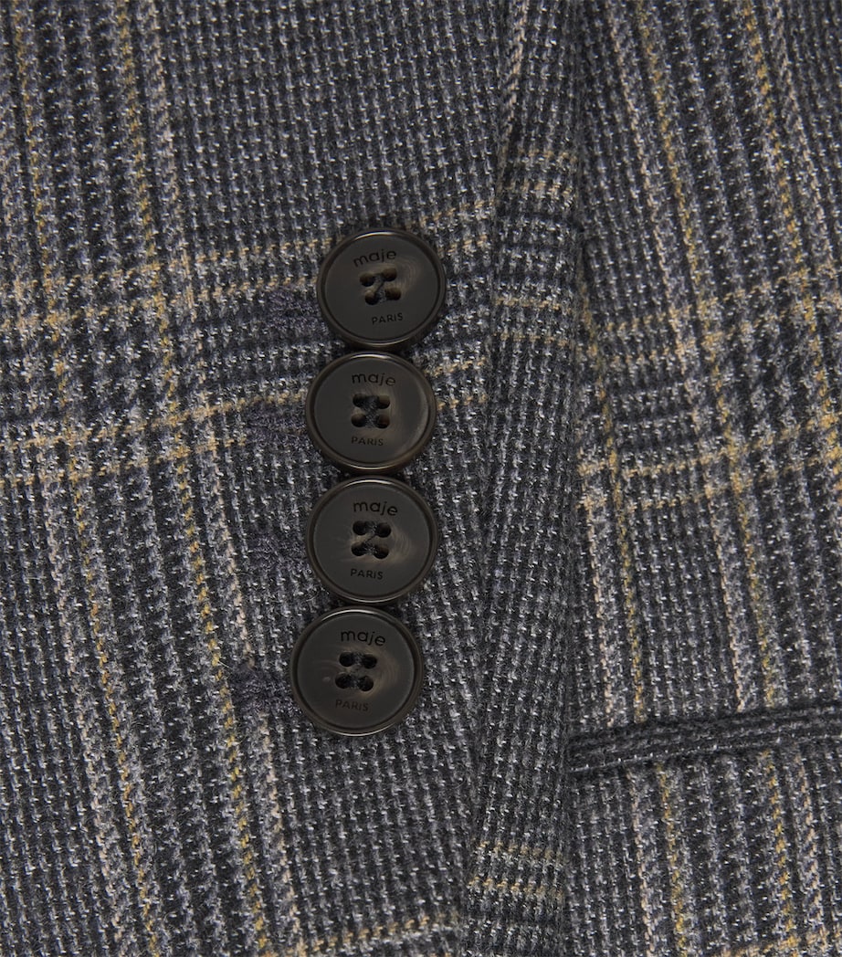 Belted Single-Breasted Blazer GREY Image 5