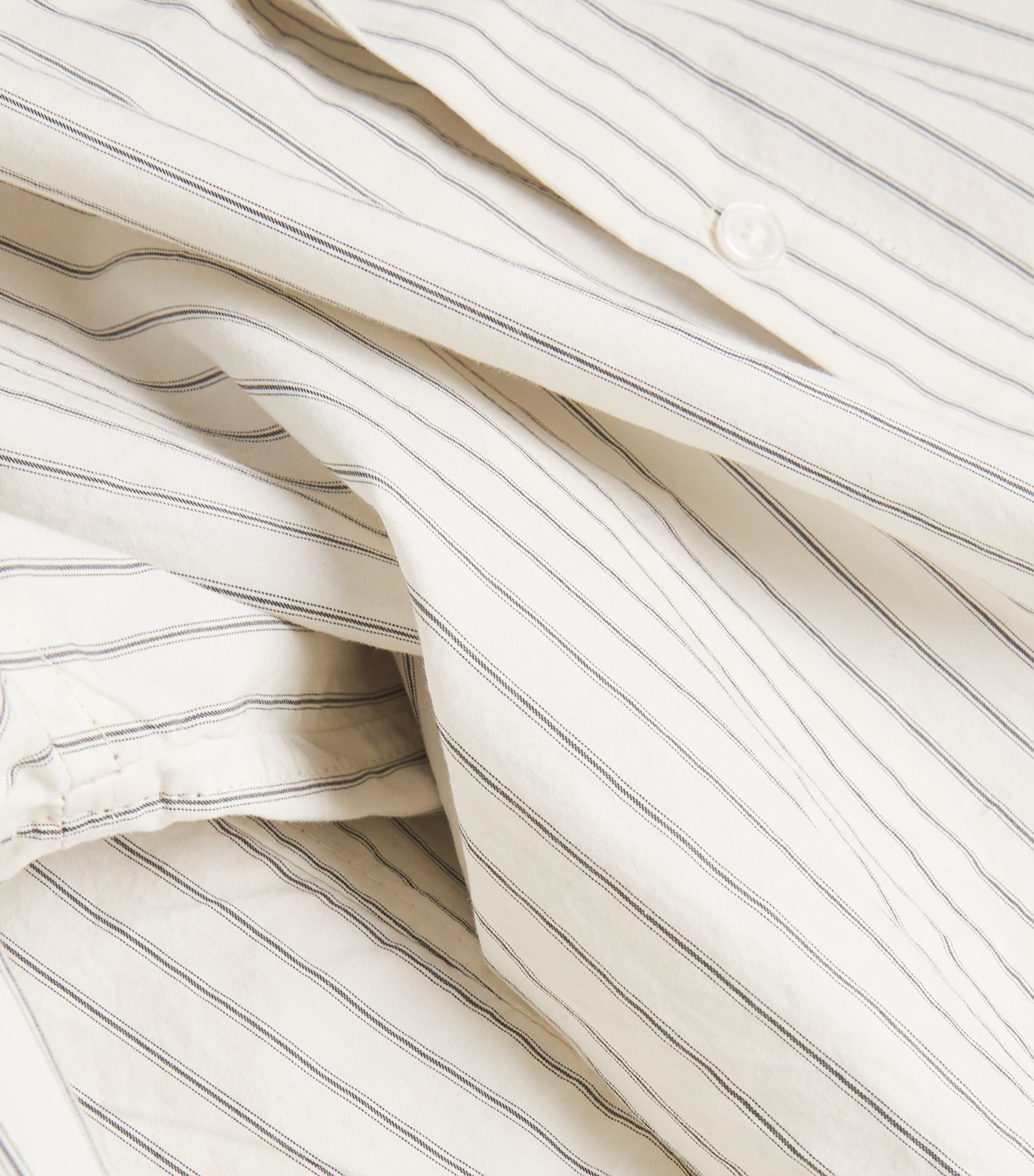 AGOLDE Mens Cotton Stripe Aurel Shirt Gibbs Stripe Gry/wht Image 5