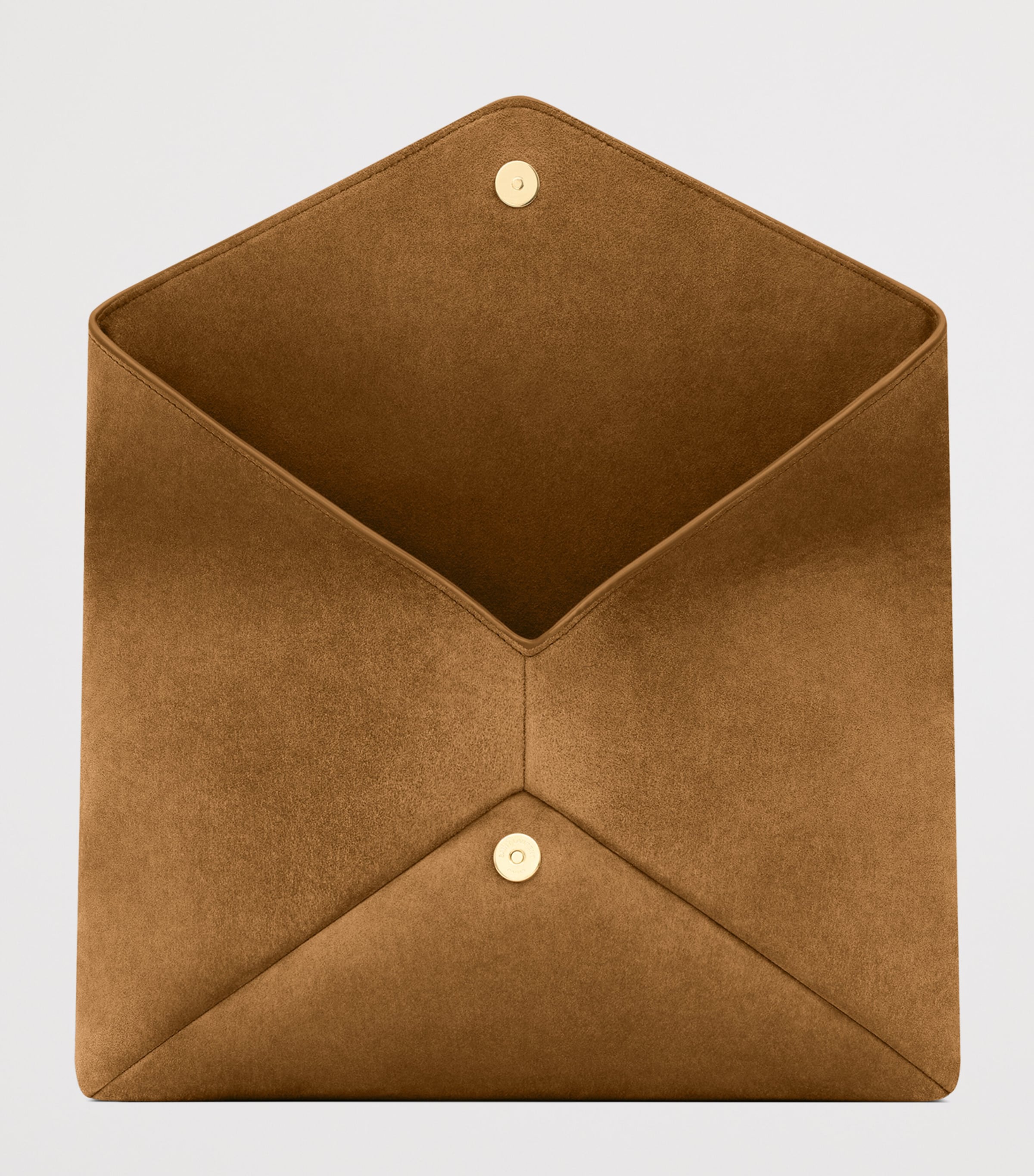 Saint Laurent Large Suede Cassandre Envelope Pouch Image 5