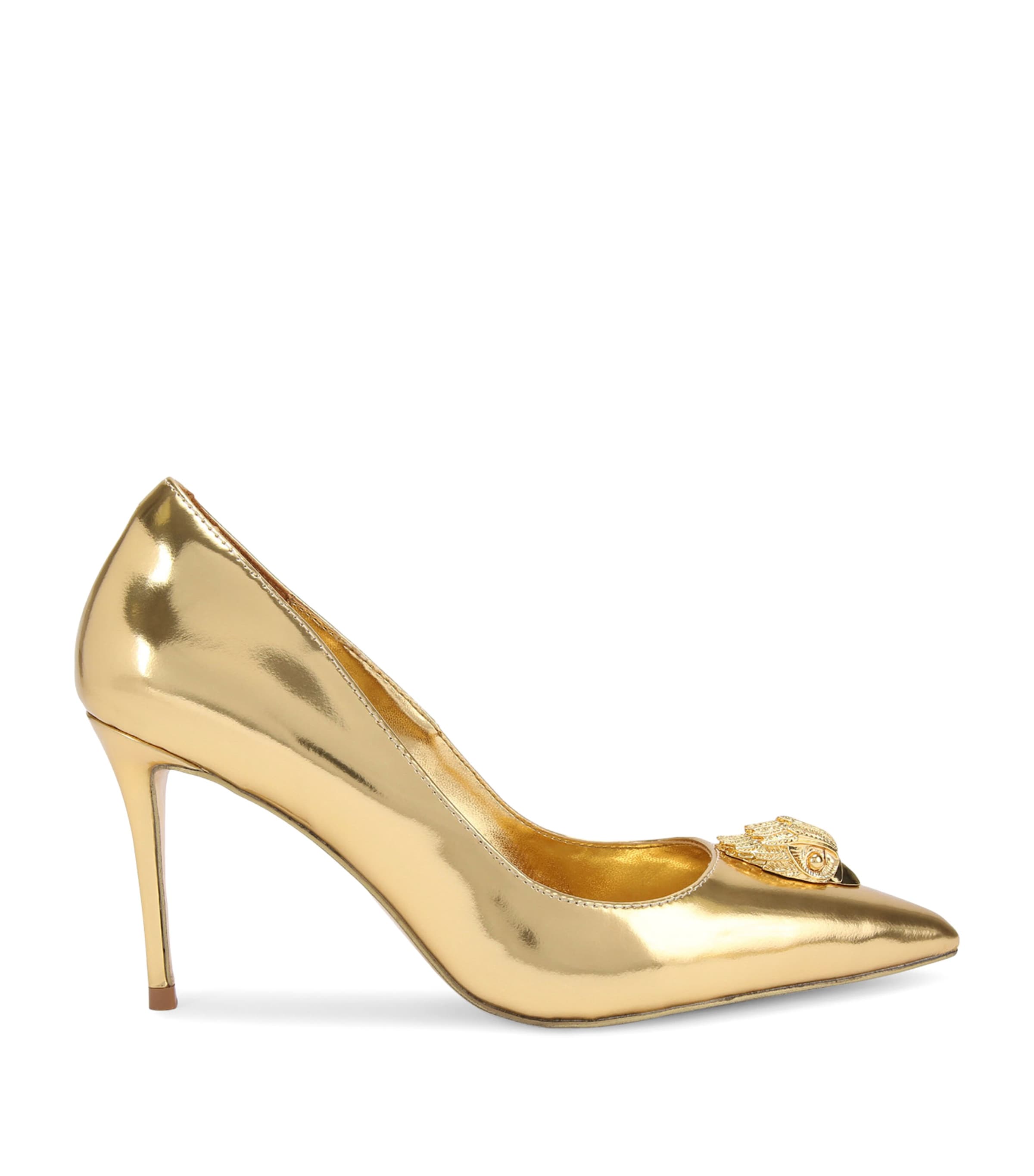 Leather Belgravia Eagle Pumps GOLD Image 1