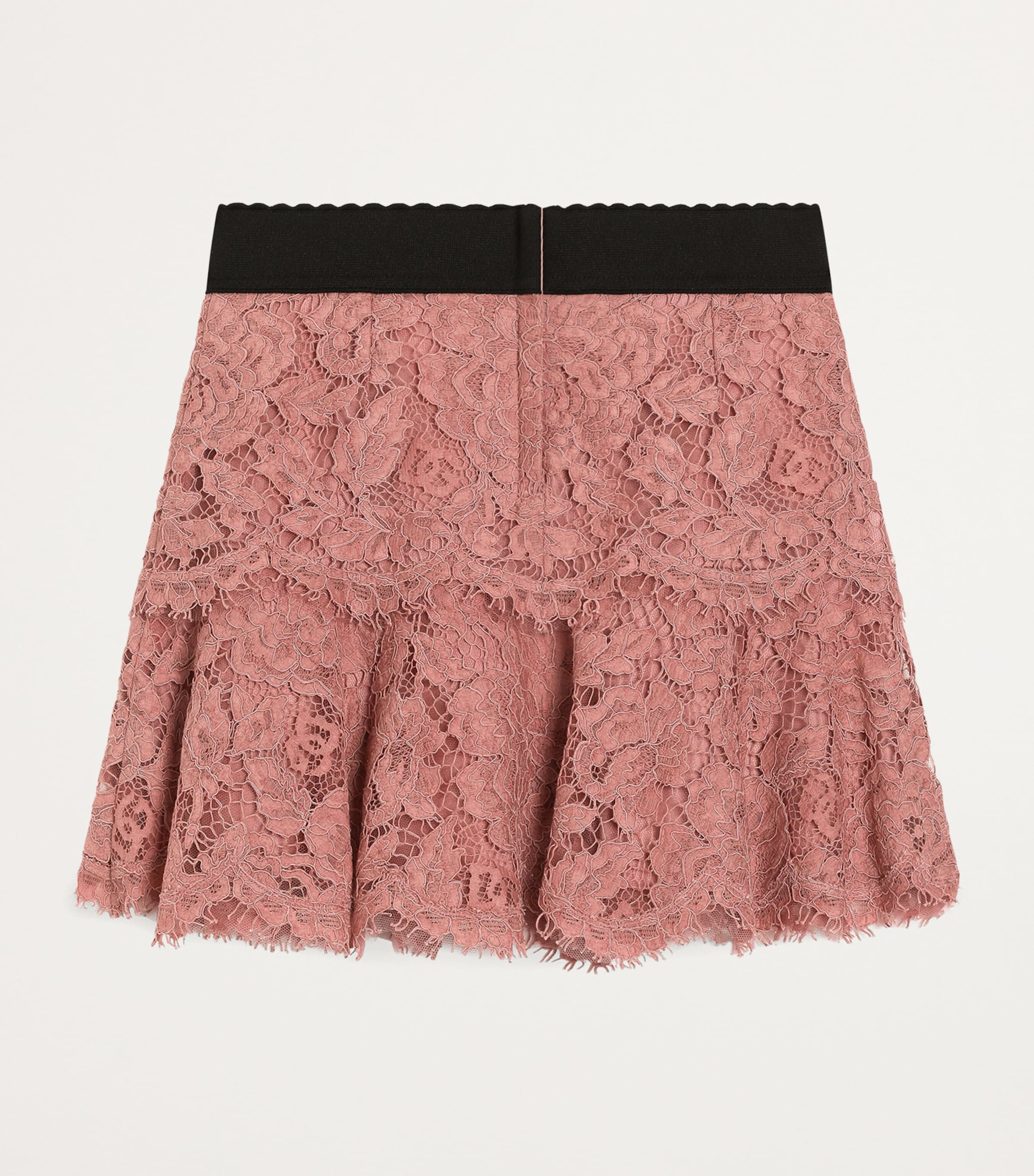 Lace DG Logo Skirt (8-12+ Years) F0473-DARK PINK Image 2