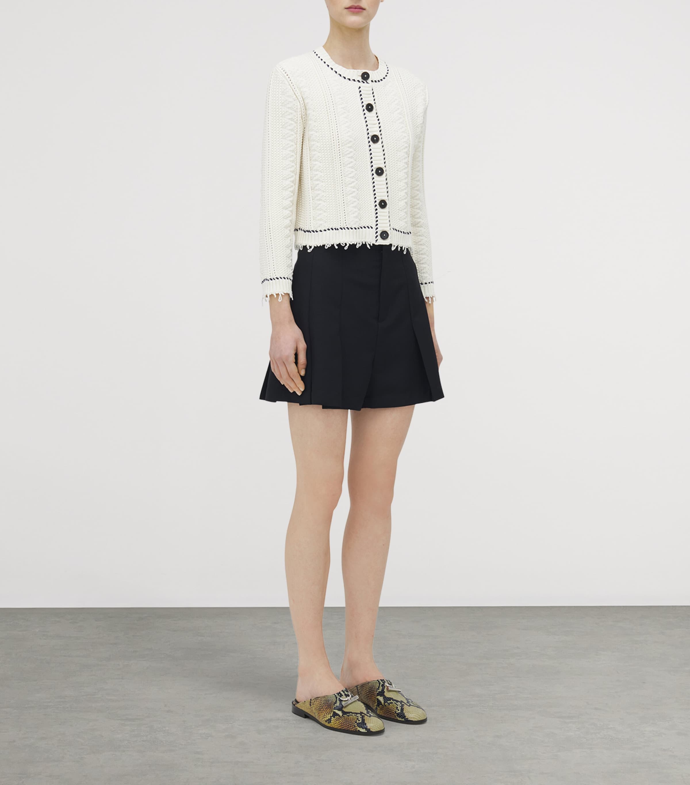 Textured Frayed Cardigan 9284 Image 3