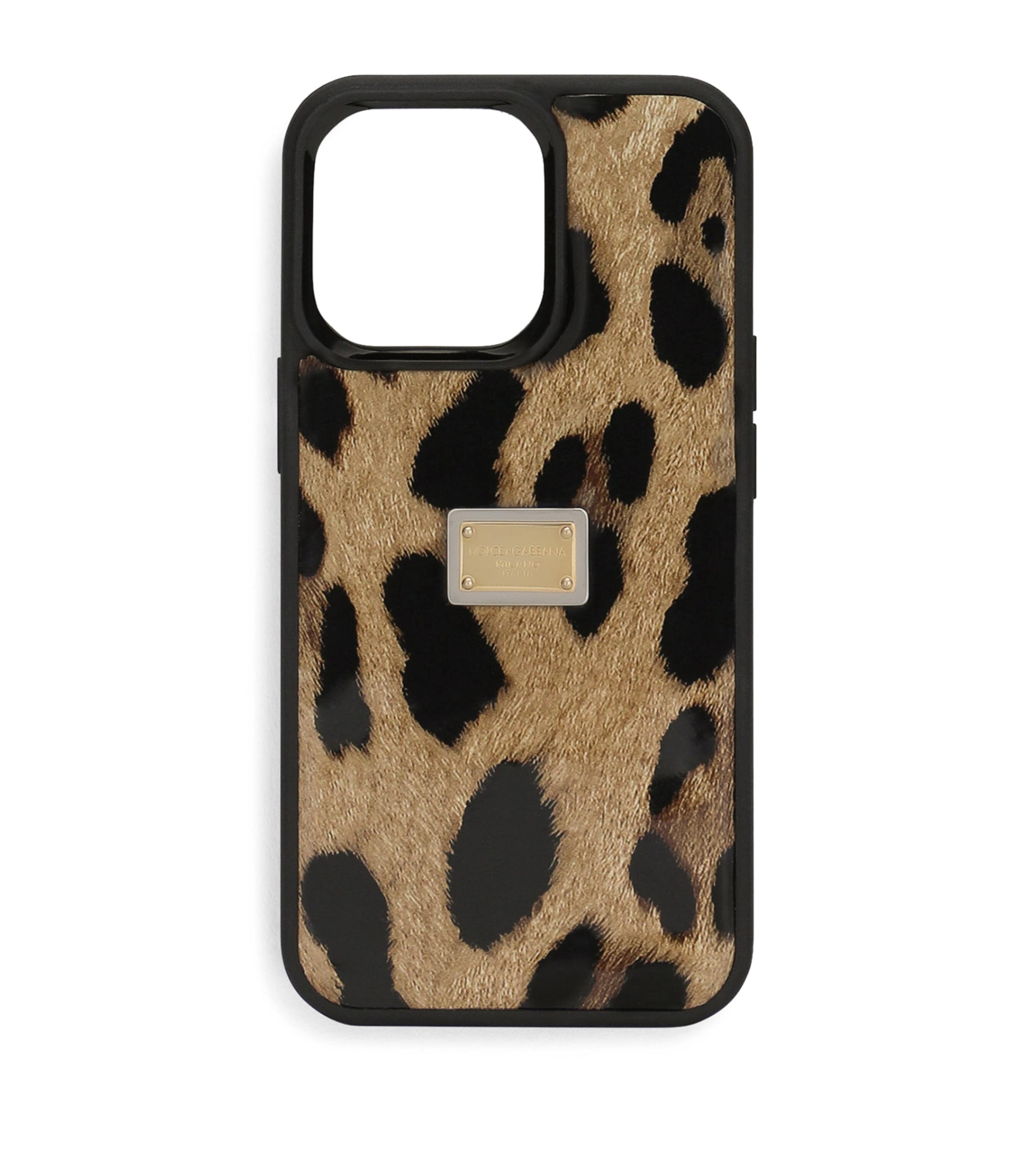 Dolce & Gabbana Leopard-print Iphone 13 Pro Case In Black