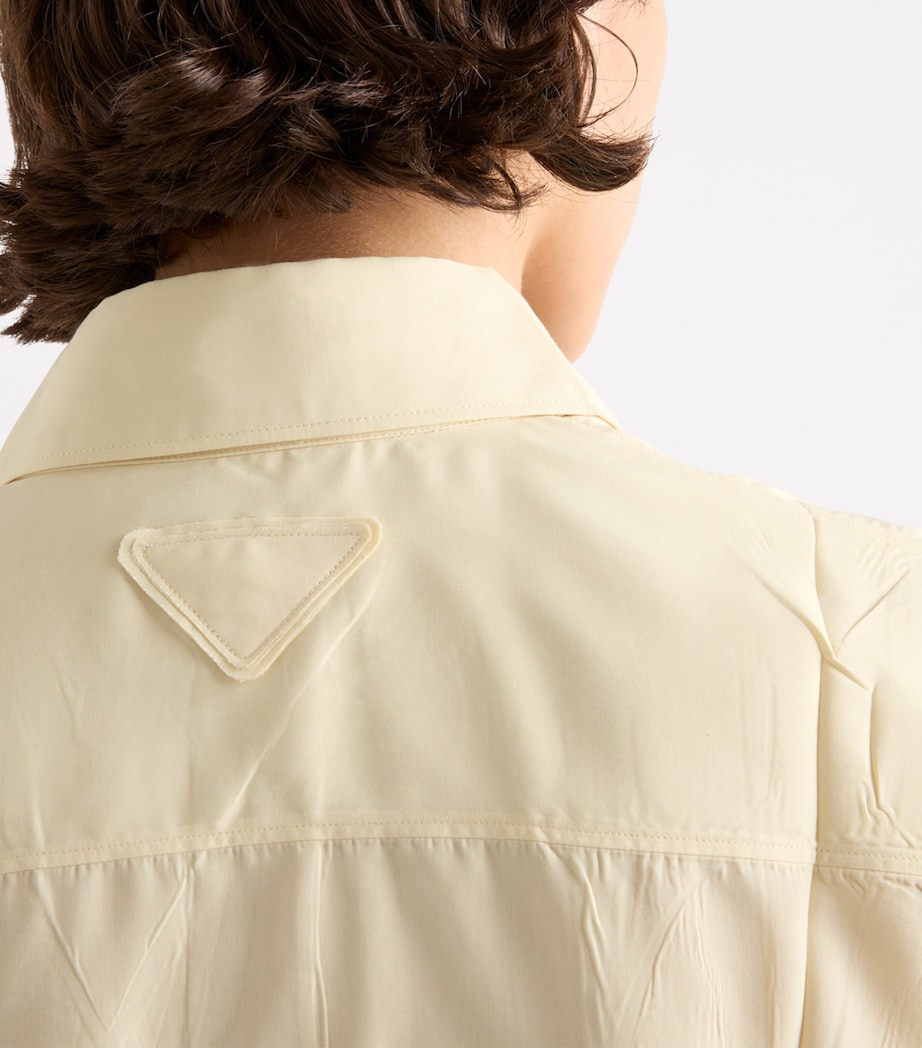 Technical Canvas Oversized Shirt F0061 Image 4