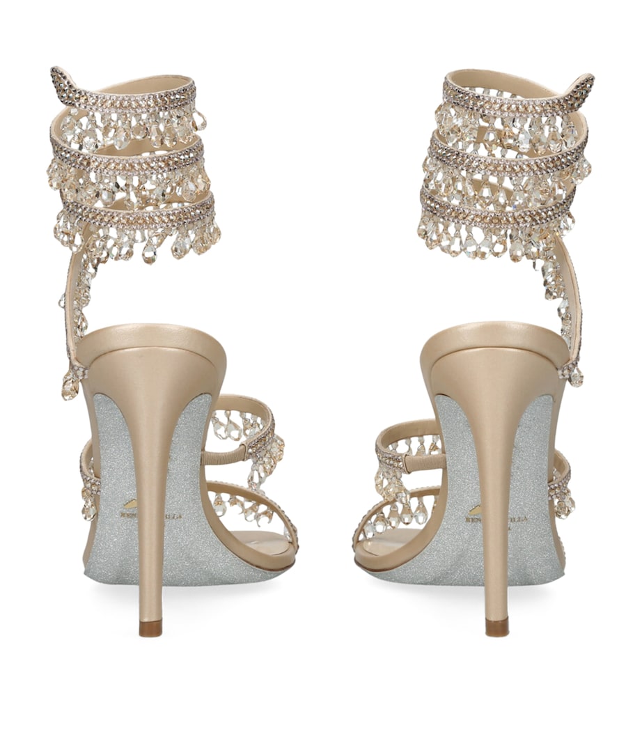 Embellished Chandelier Sandals 105 BEIGE Image 2