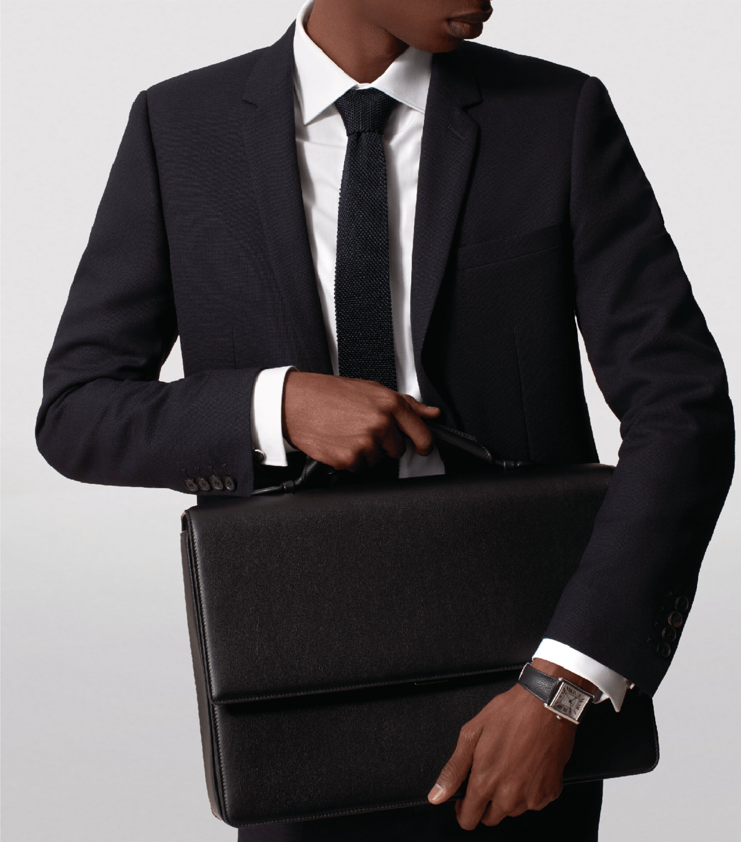 Cartier Leather Must de Cartier Briefcase Black Image 5