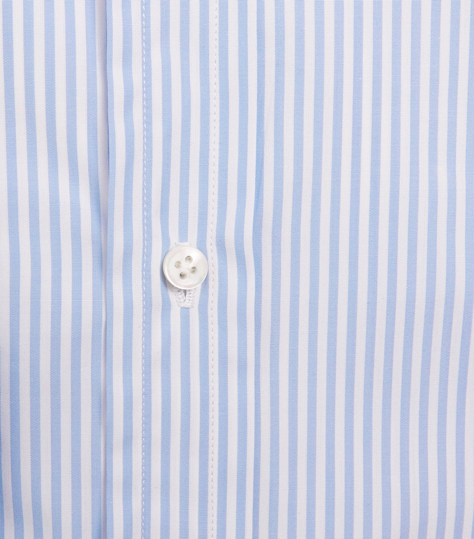 Ralph Lauren Purple Label Mens Stripe Aston Shirt Blue White Image 6