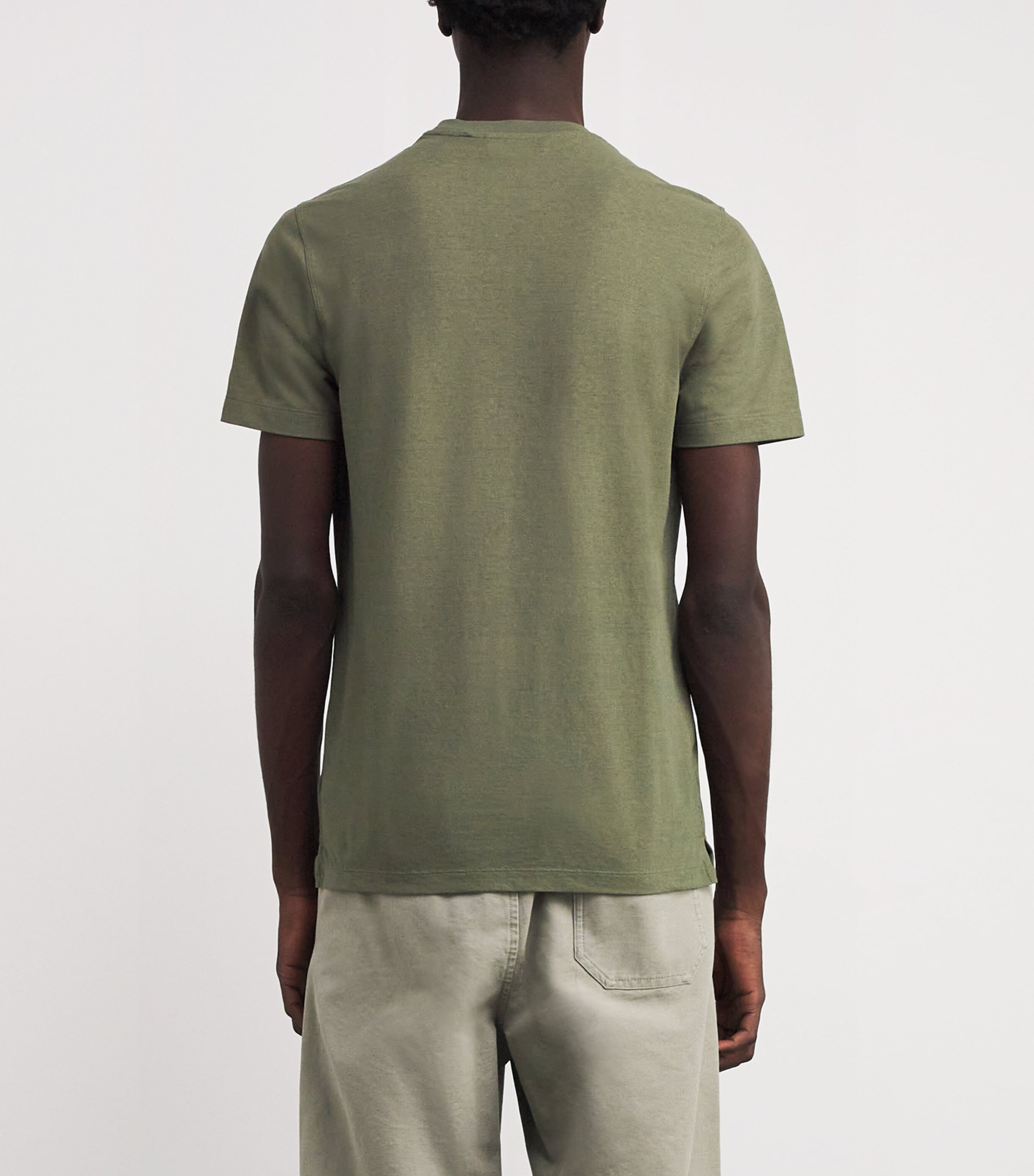 slowear Mens IceCotton T-Shirt Oliva Image 4