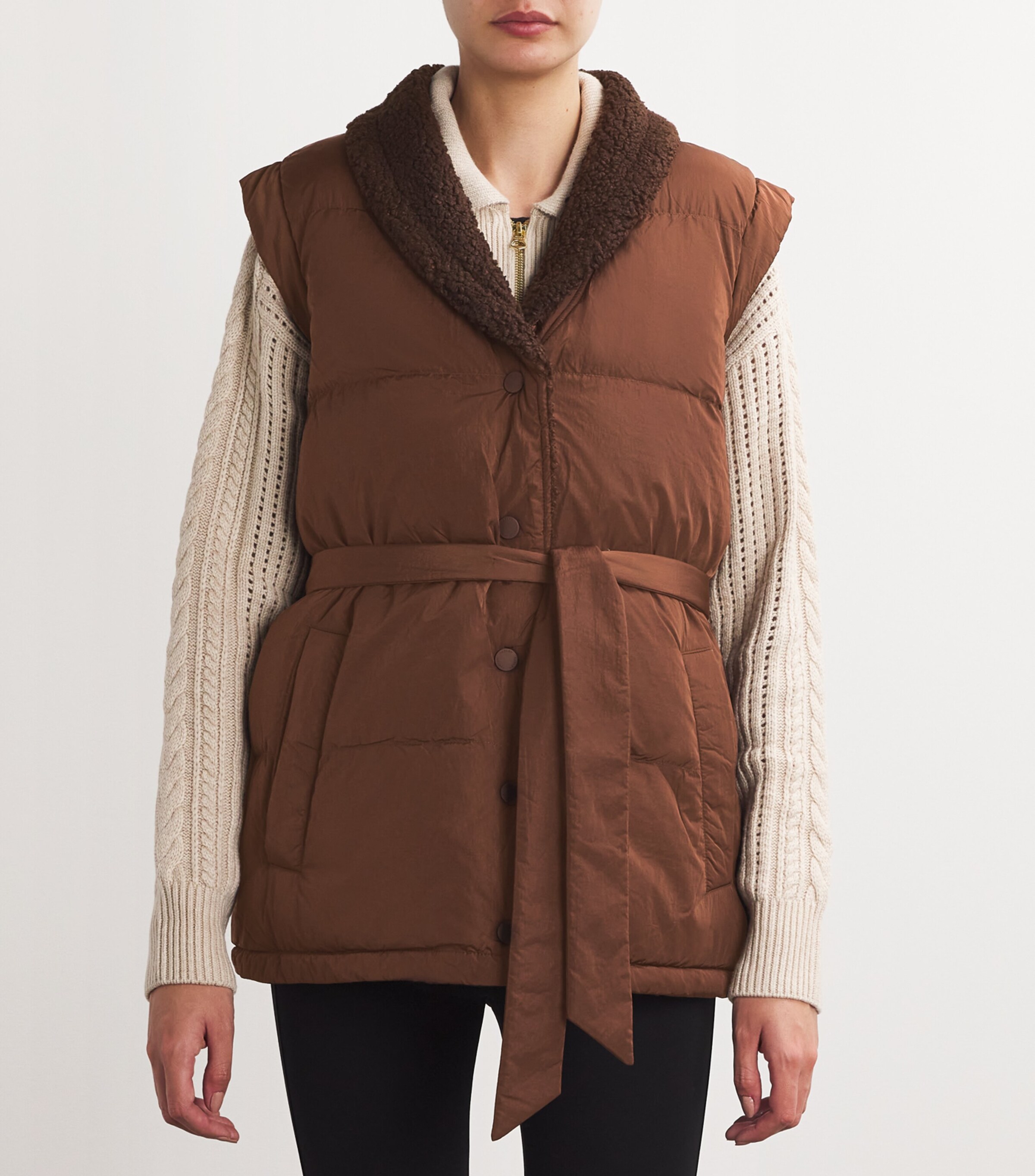 Varley Womens Lanville Reversible Gilet Chstnt/cfee Bn Image 3