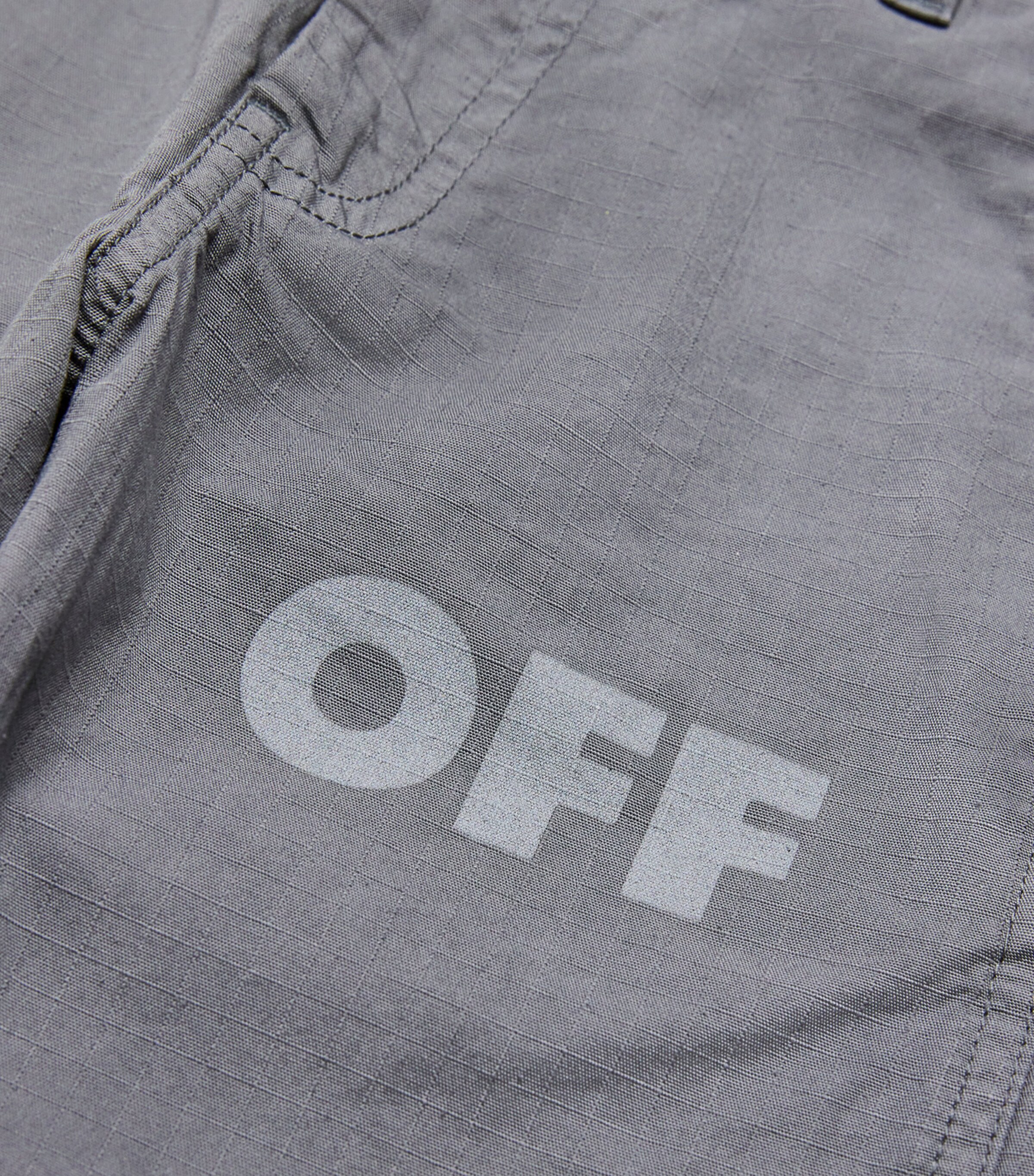Off-White Kids Dyed Worker Cargo Trousers (4-12+ Years) Gry Lght Gry Image 3