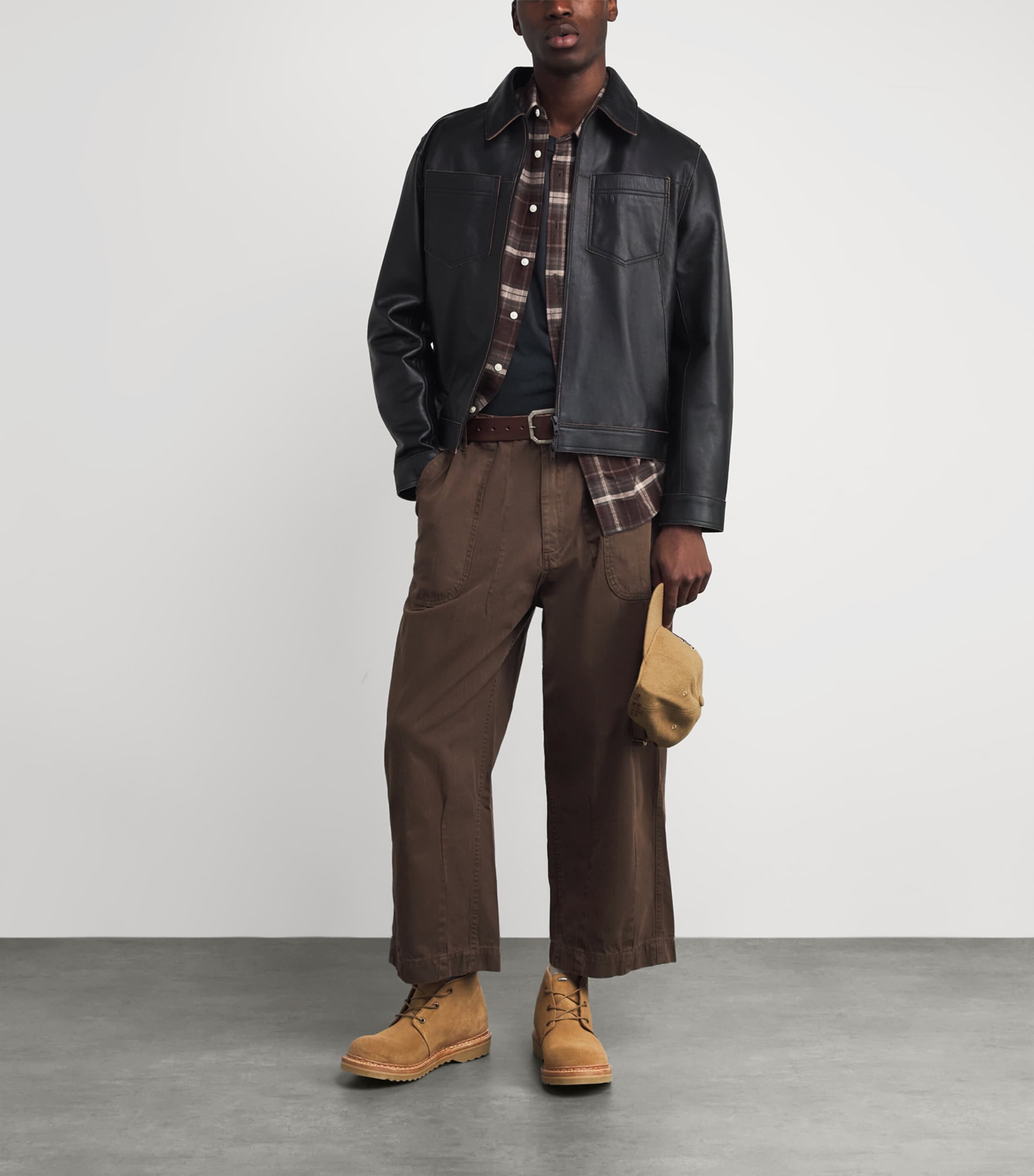 Cotton Five Star Print T-Shirt VINTAGE BLACK Image 2