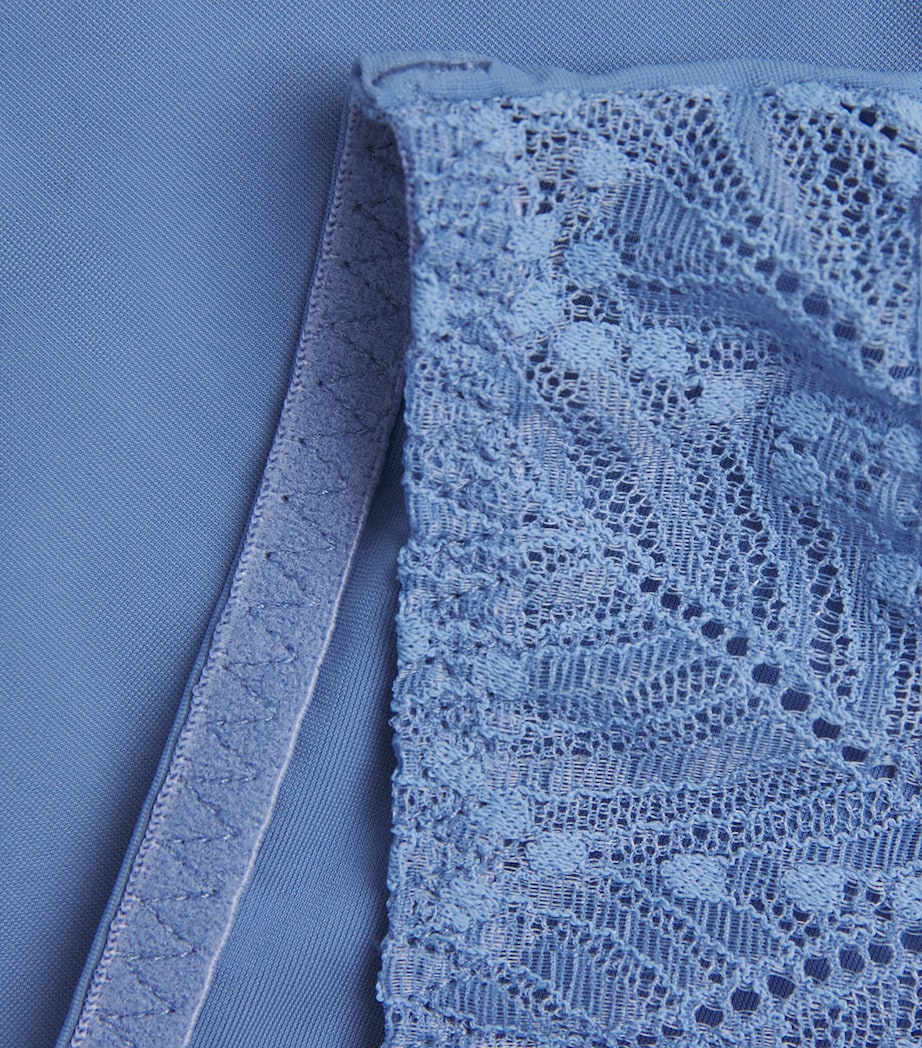 Simone Perele Womens Lace Comète Briefs Chambray Bl Image 4