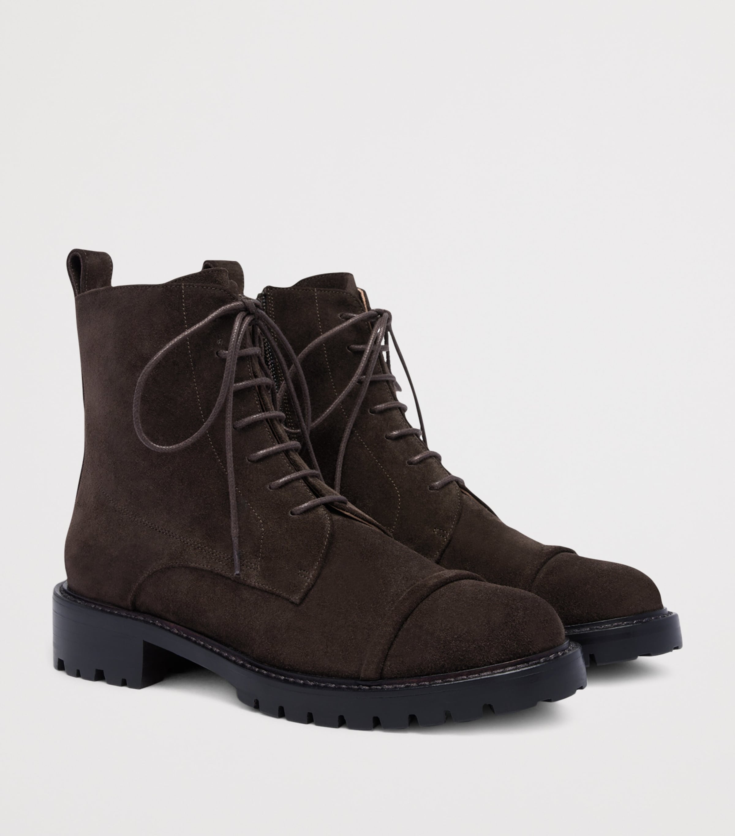 Suede Miller Ankle Boots EBONY Image 3