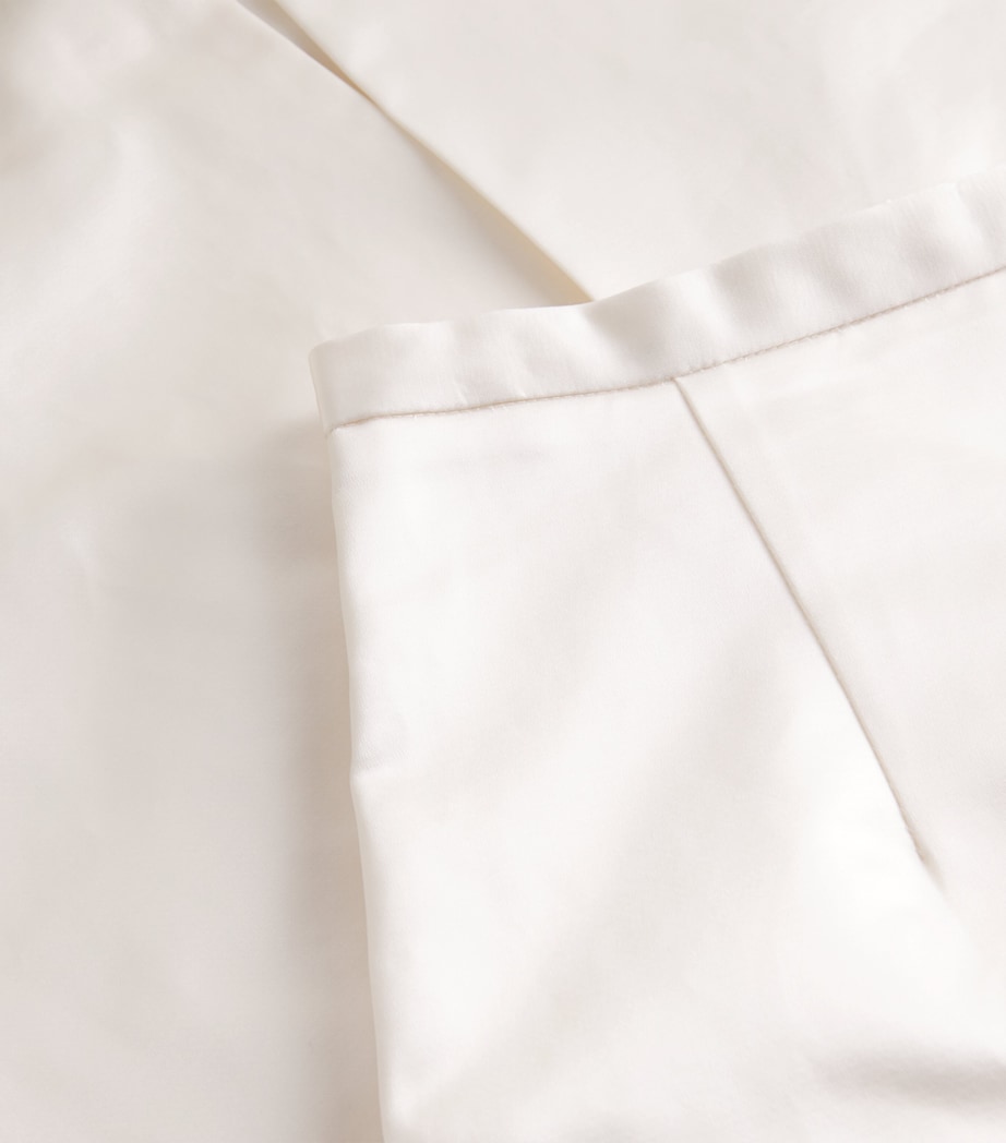 Satin Duchess Rory Midi Skirt IVORY Image 5