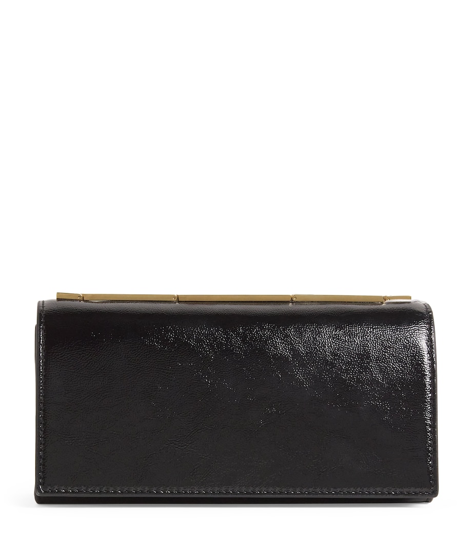 Patent Leather Barre Clutch Bag B0002 BLACK Image 1