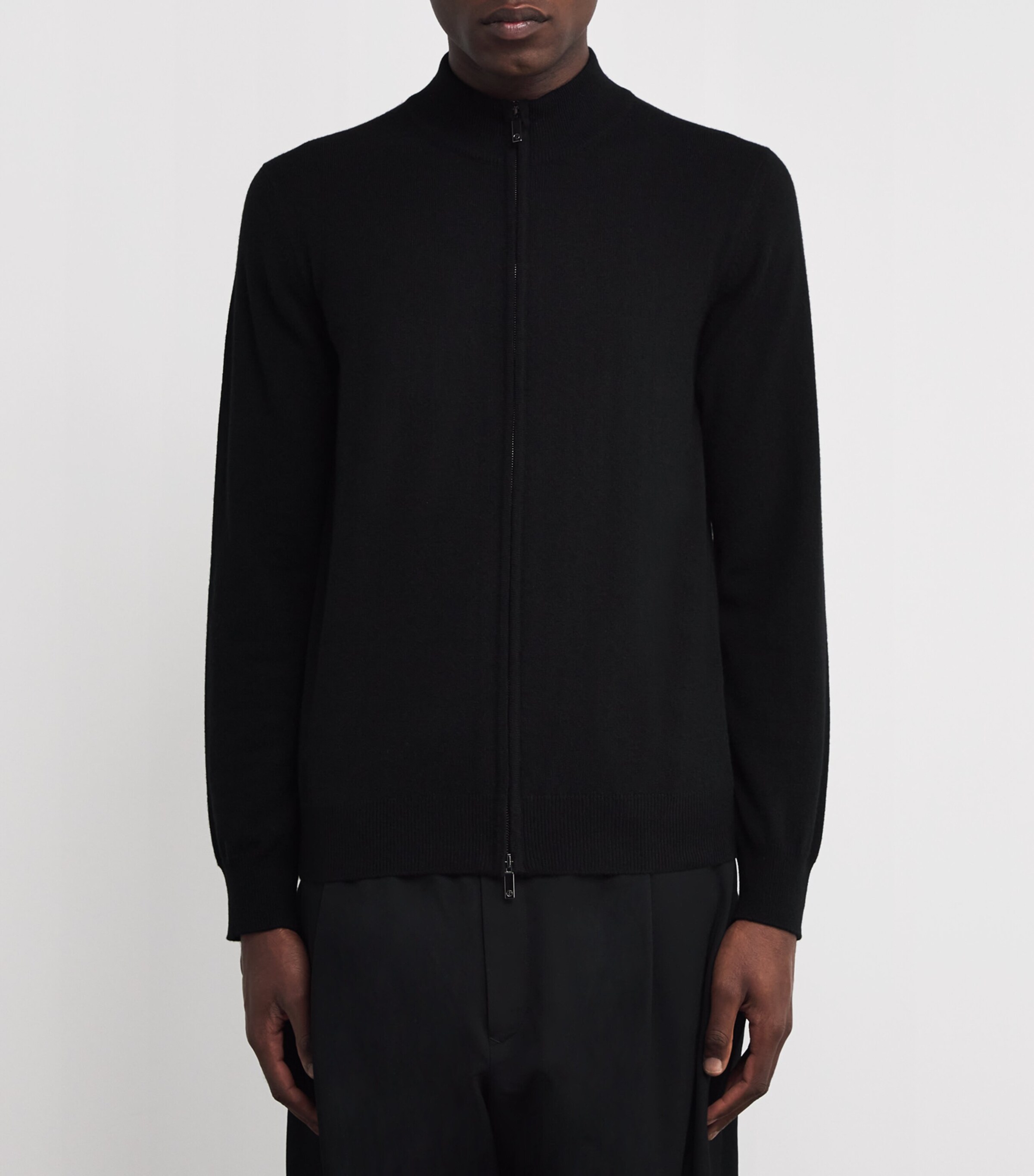 Cashmere Zip-Up Cardigan UC99 Image 3