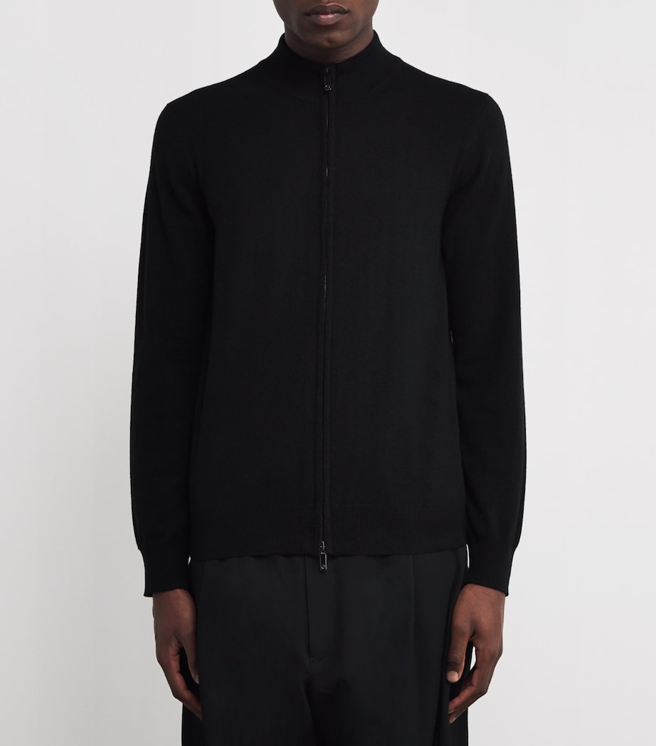 Cashmere Zip-Up Cardigan UC99 Image 3