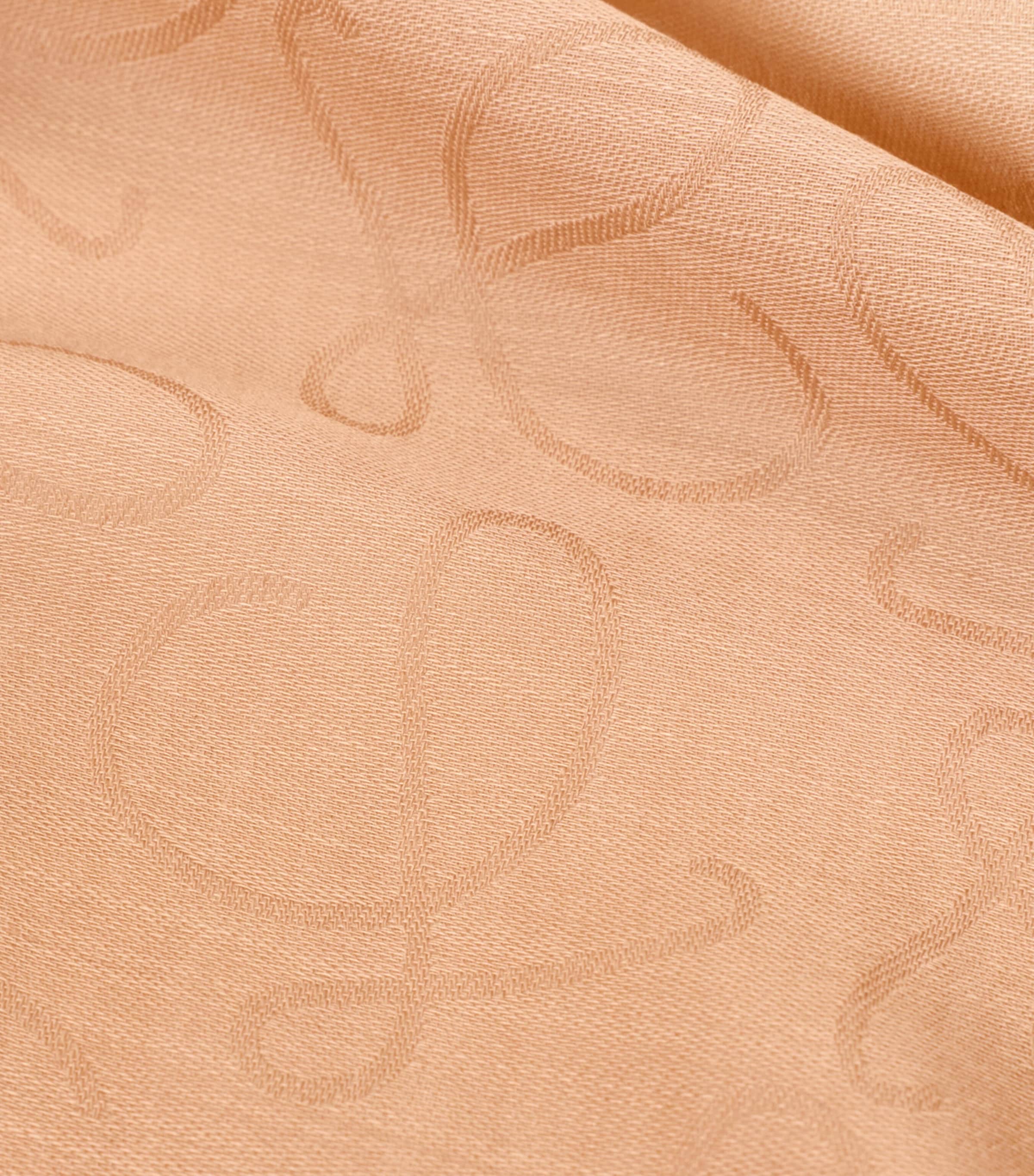 LOEWE Wool-Silk Anagram Scarf Beige Image 2