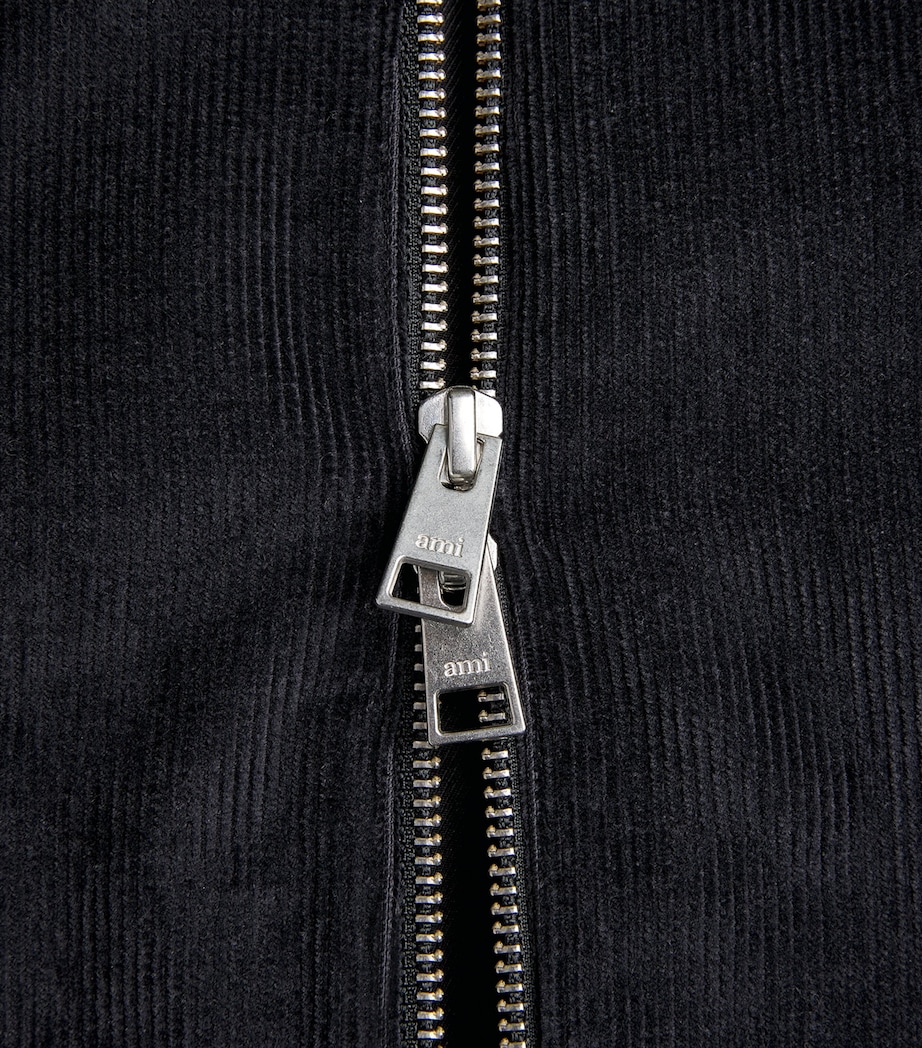 Cotton Corduroy Zip-Up Jacket 020 - ANTHRACITE Image 5