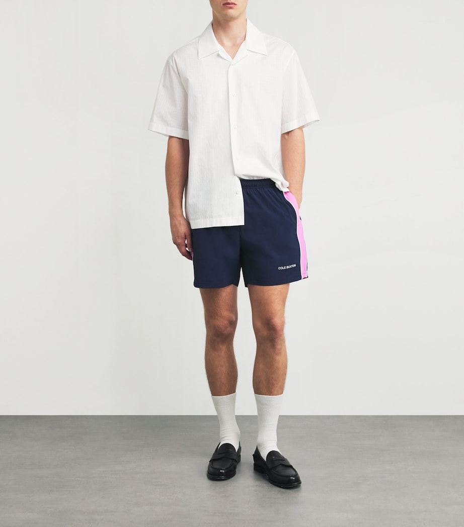 Stripe Track Shorts 050 BLUE/PINK Image 2