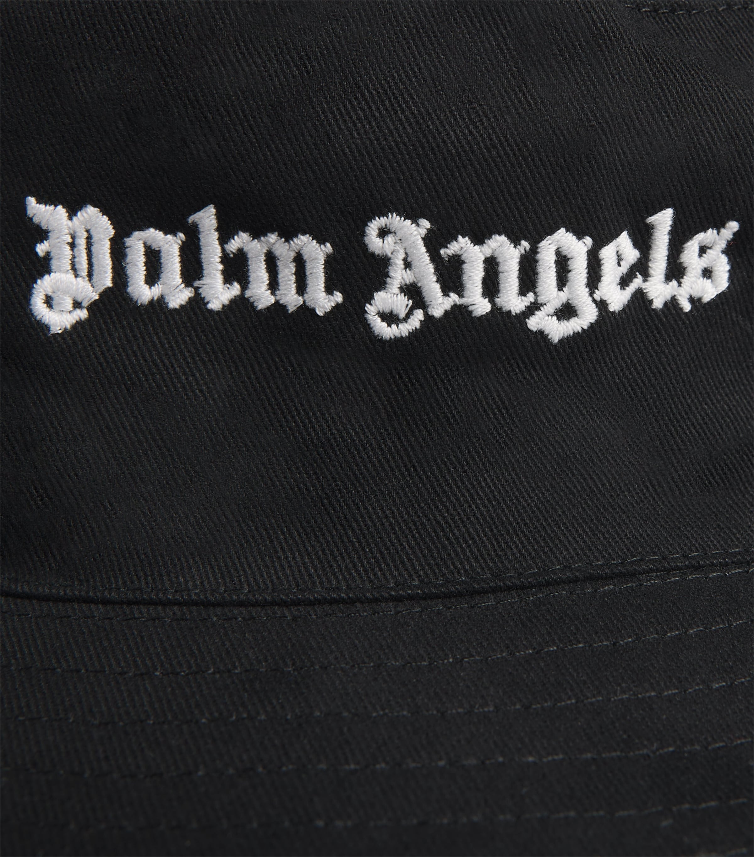 Palm Angels Kids Cotton Logo Bucket Hat Image 3