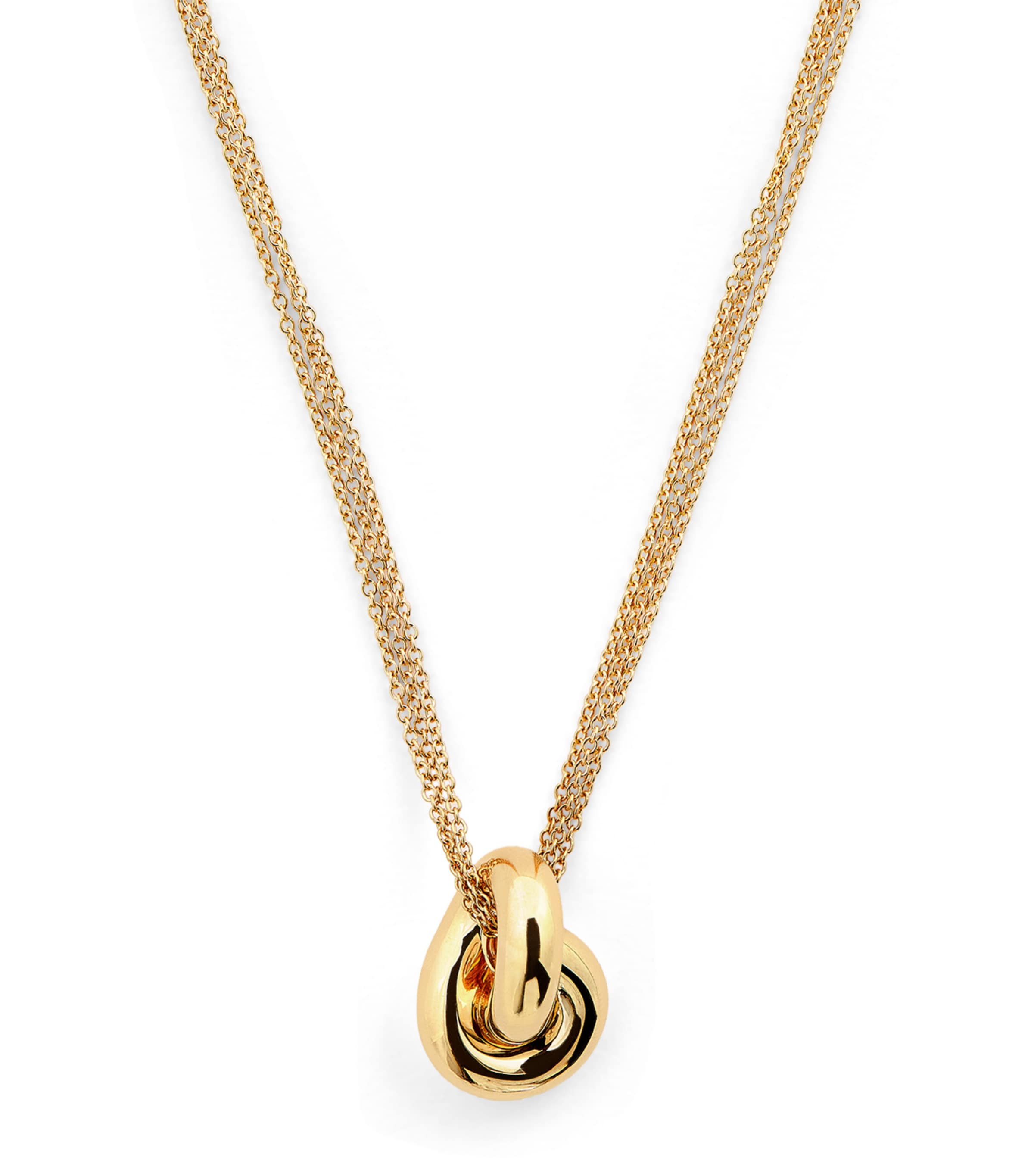 Engelbert Yellow Gold Legacy Knot Necklace In Gold