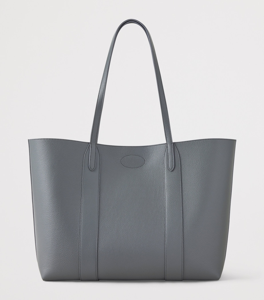 Mulberry Small Leather Bayswater Tote Bag Foggy Grey Image 2