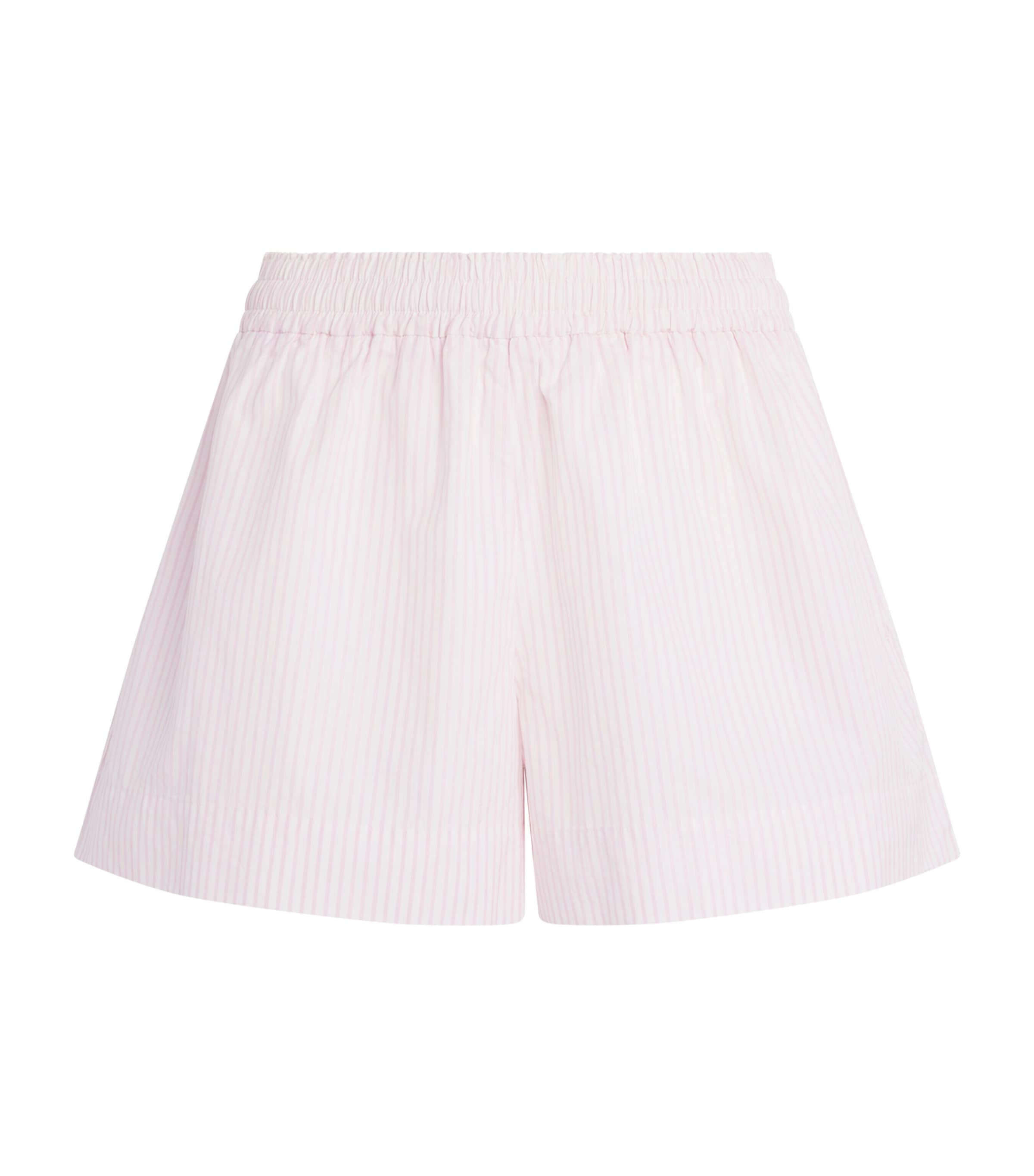 Suzie Kondi Womens Cotton Stripe Shkip Shorts Blush Stripe Image 1