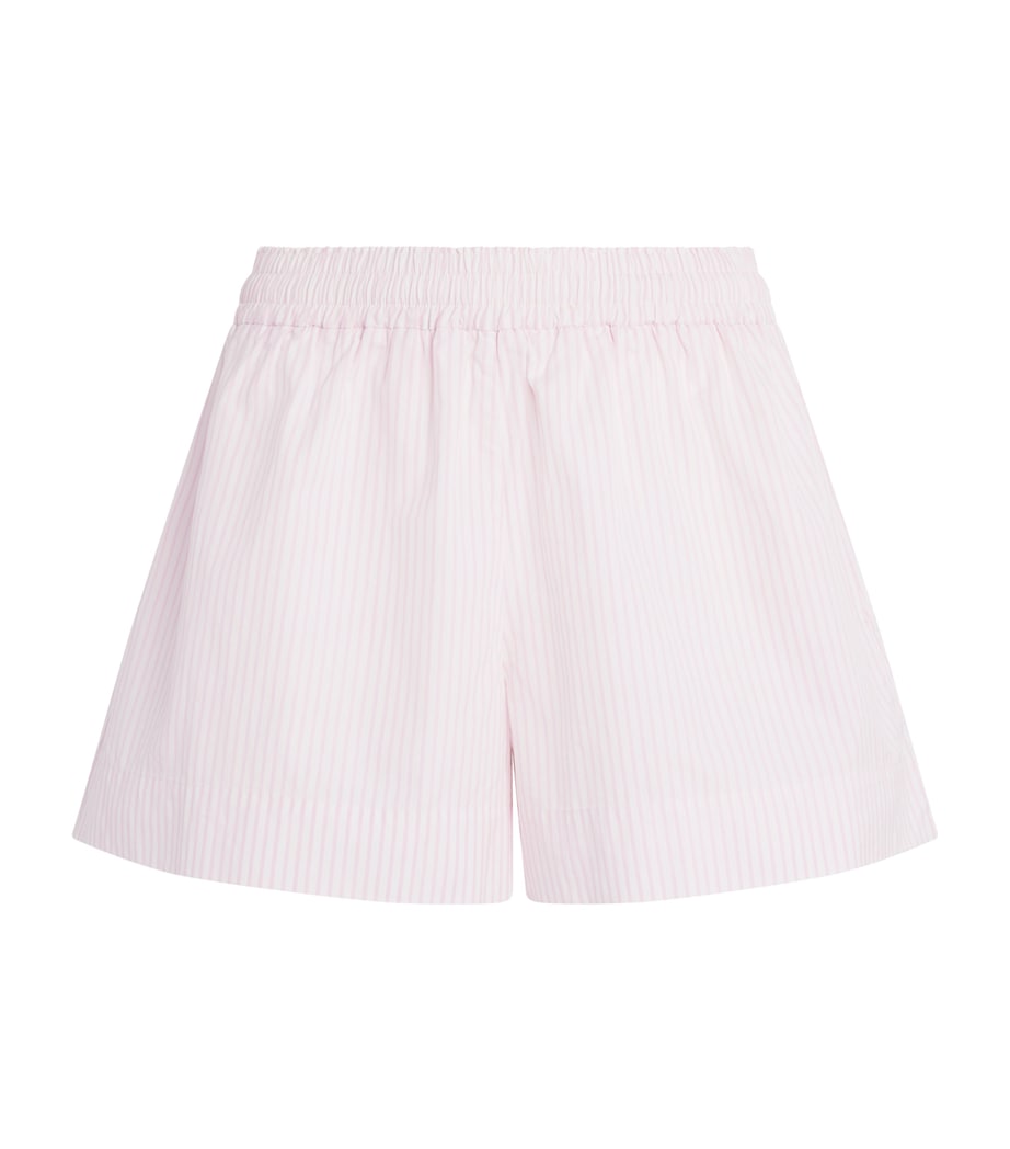 Suzie Kondi Womens Cotton Stripe Shkip Shorts Blush Stripe Image 1