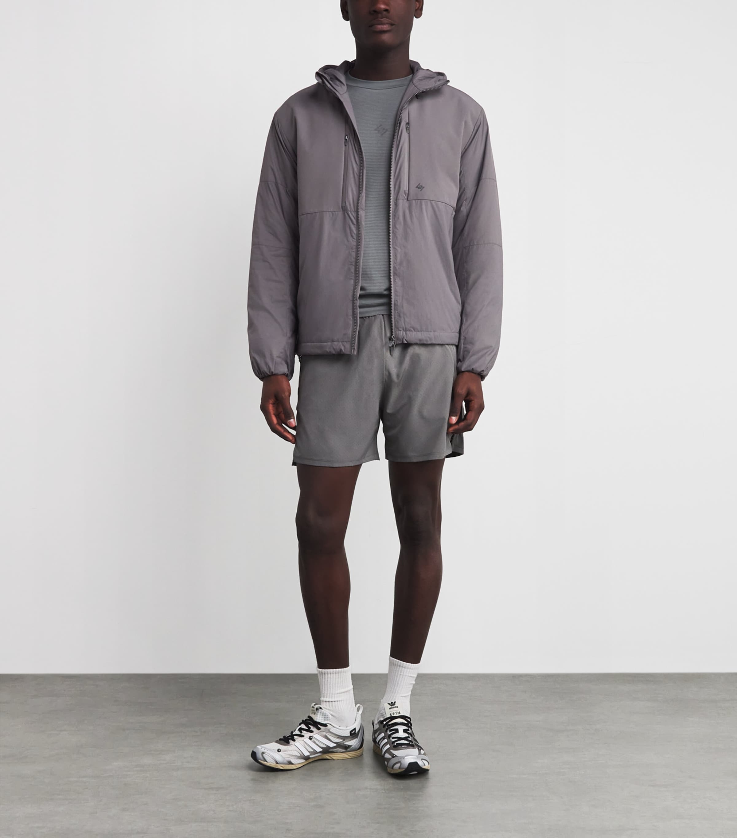 Panelled Insulated Jacket STEEL Image 2