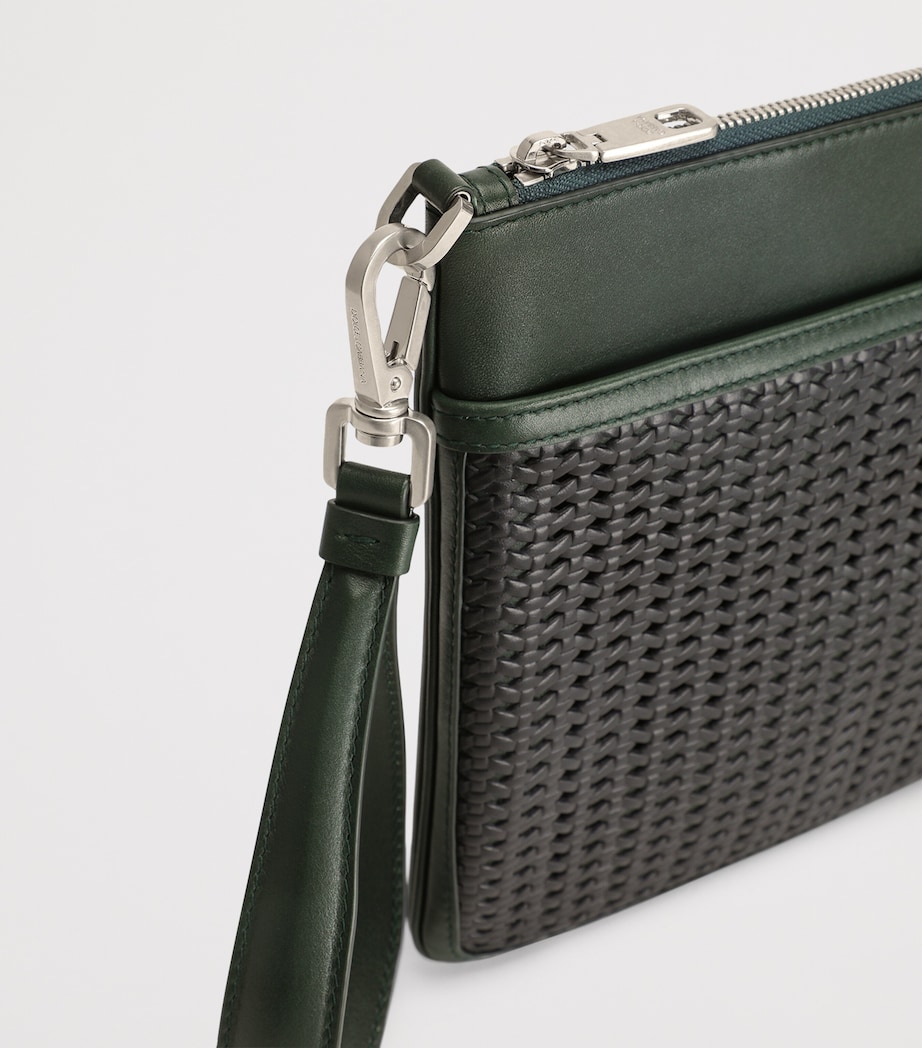 Canvas-Calfskin Plongé Toiletry Bag 89868-MULTI Image 5