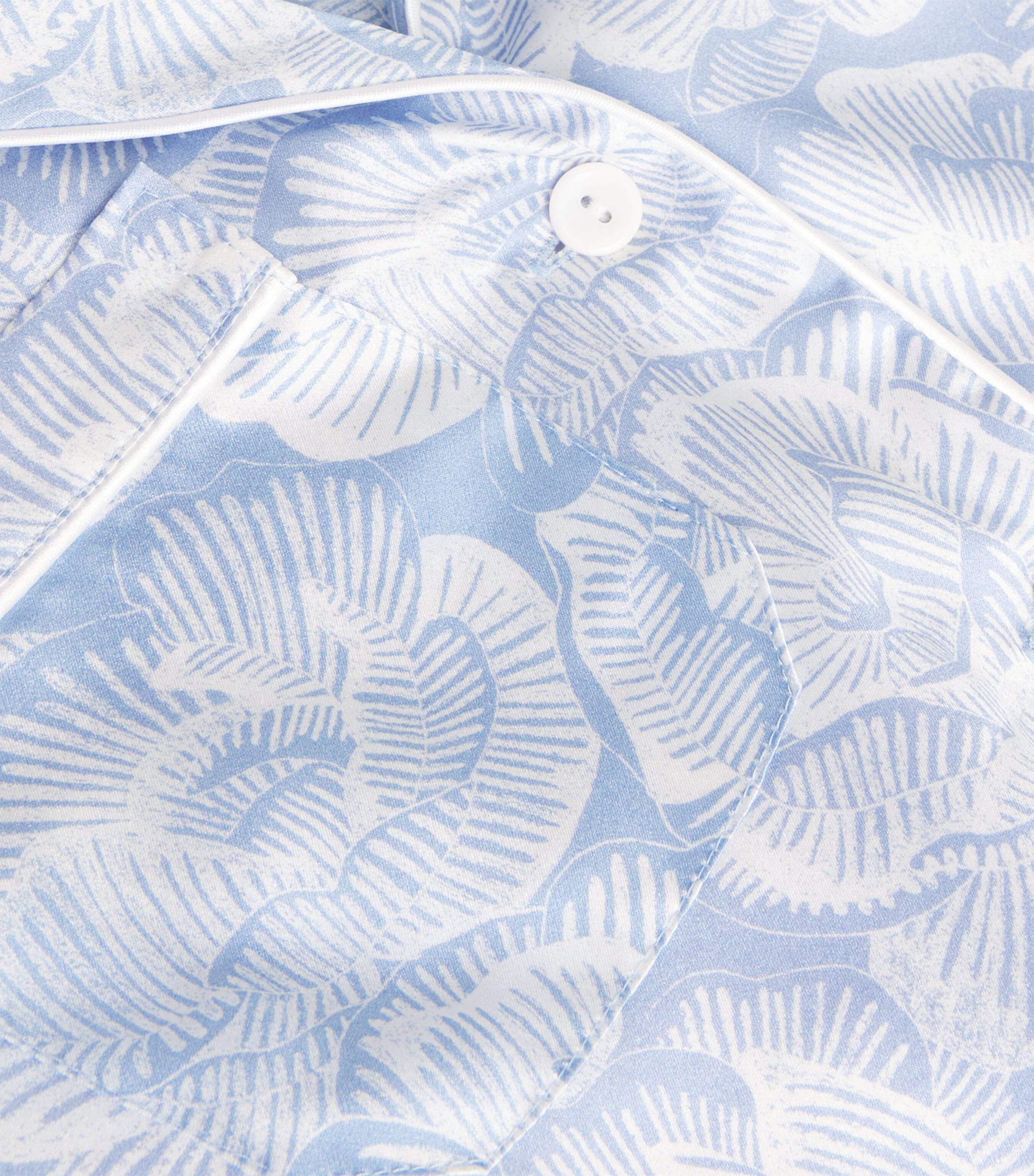 Silk Floral Pyjama Set BLU/BLUE Image 5