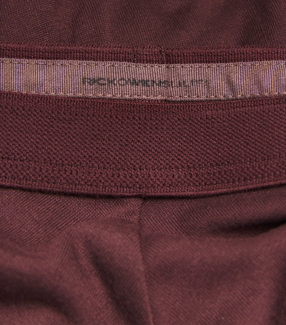 Rick Owens Womens Tower Bias Trousers Wine Image 6
