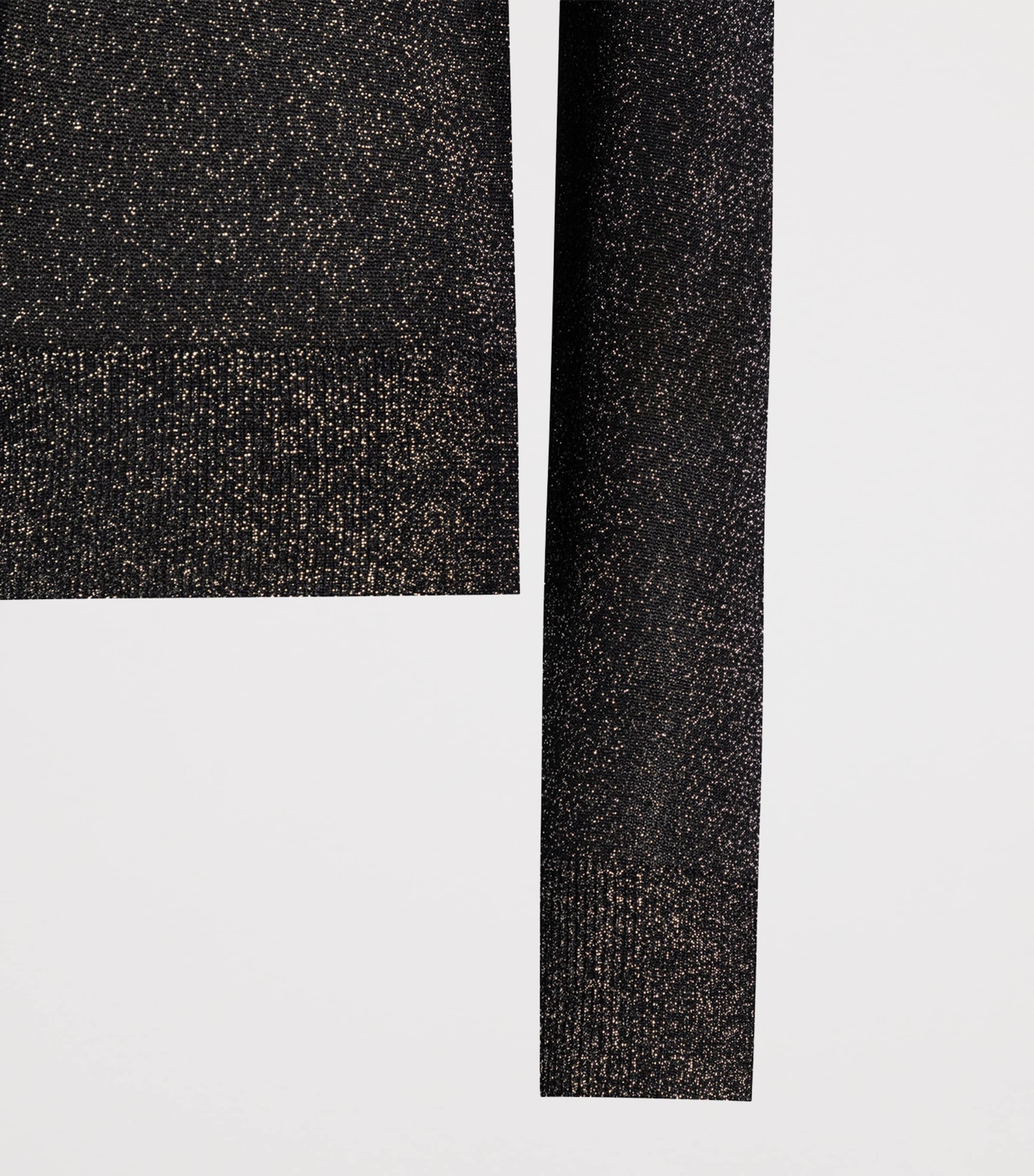 Metallic Crew-Neck Cardigan S8001-FANT Image 5