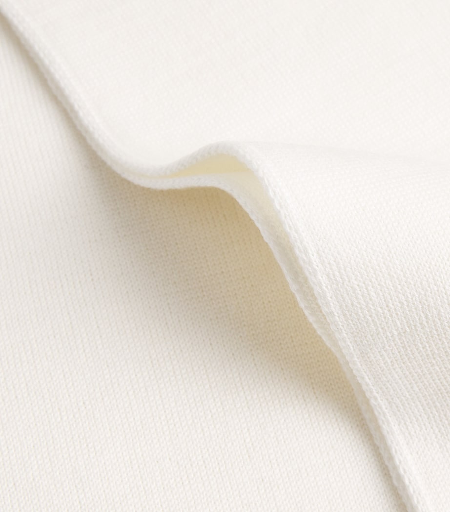 Molli Womens Virgin Wool Scalloped Sweater Top Milk Image 6