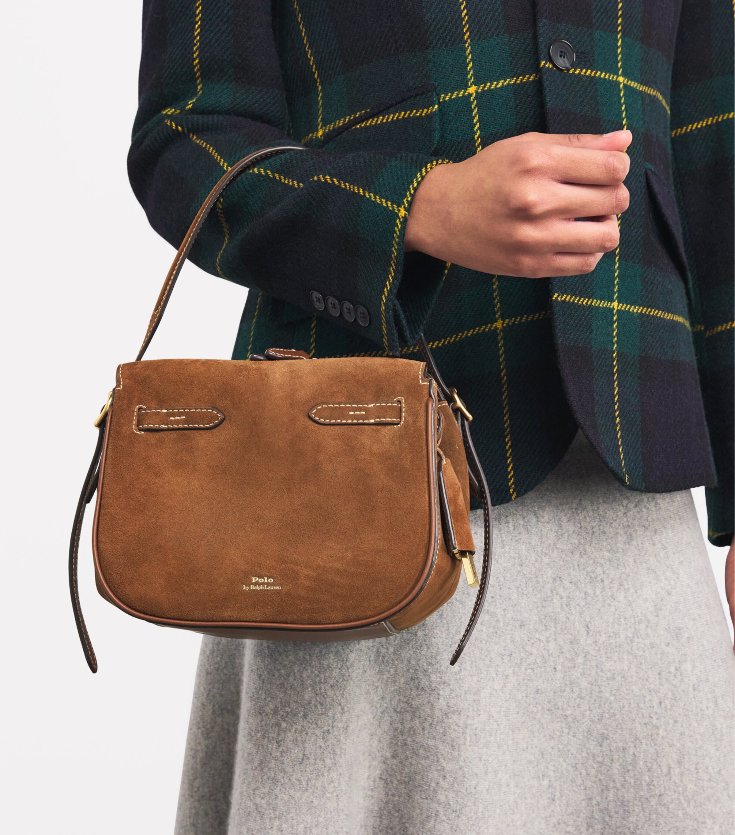 Polo Ralph Lauren Mini Suede Polo ID Cross-Body Bag | Harrods US